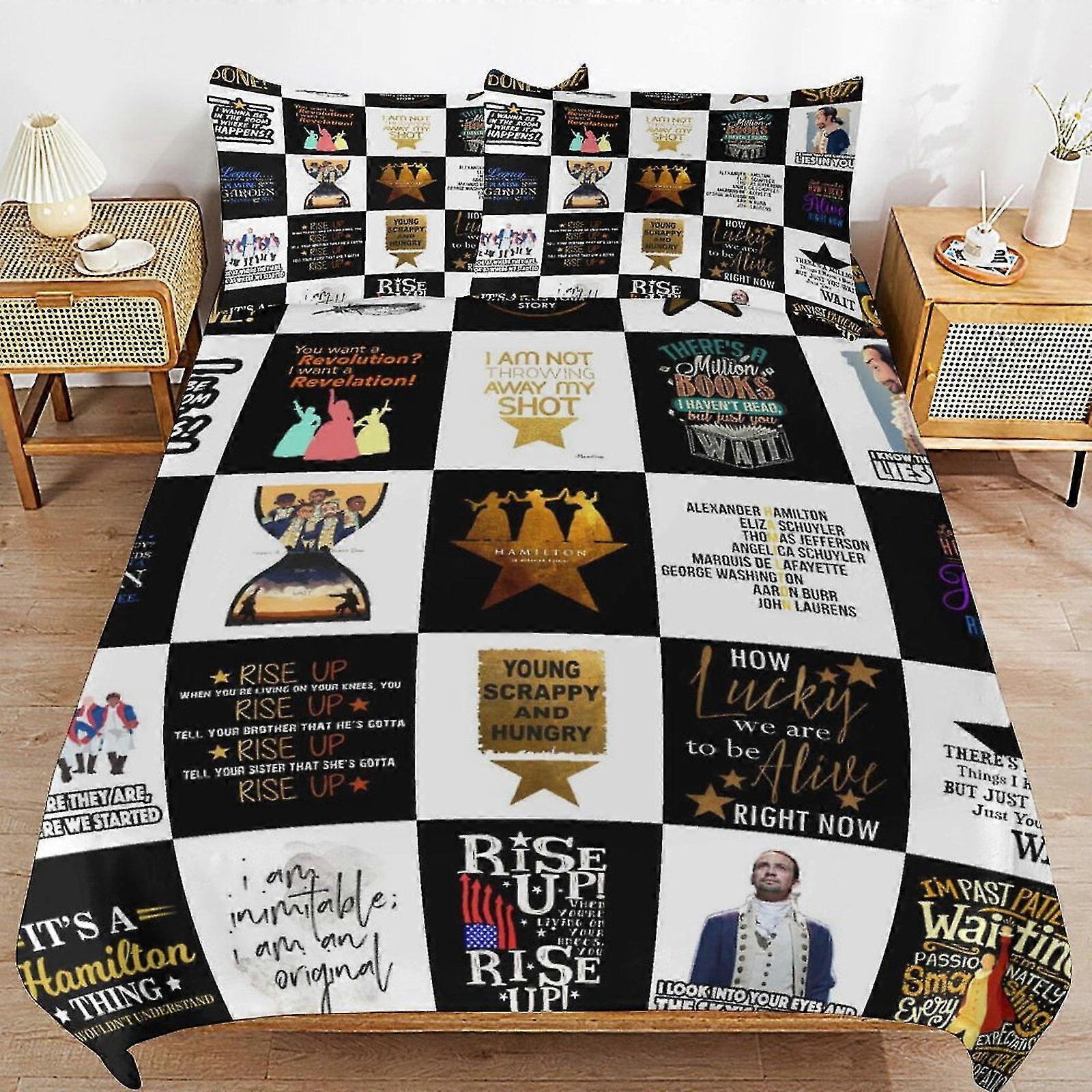 Conjunto de cama de microfibra leve com impressão 3D, 3 peças incluindo capa de edredom e 2 fronhas para crianças