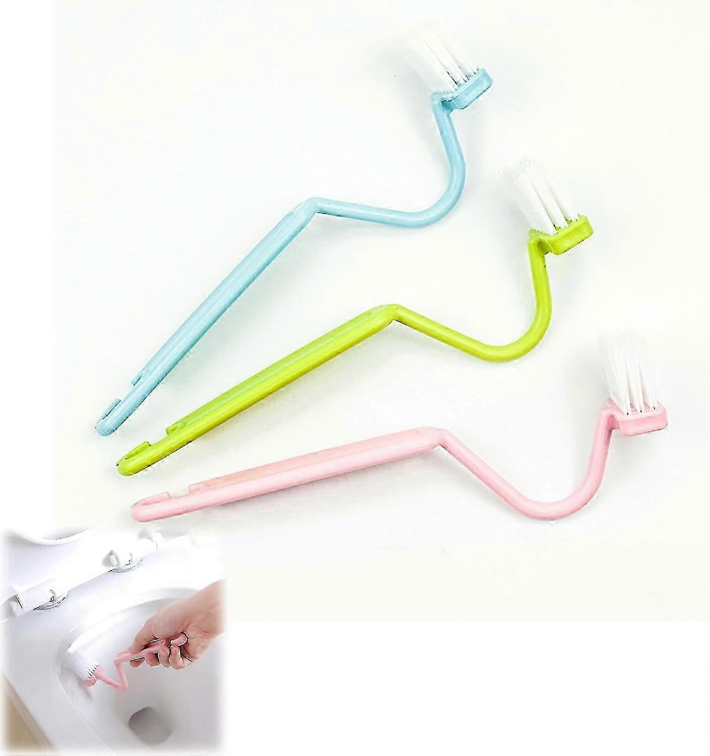 Toilet Brush with Edge Cleaner for Deep Cleaning Toilet Corners and Urinals