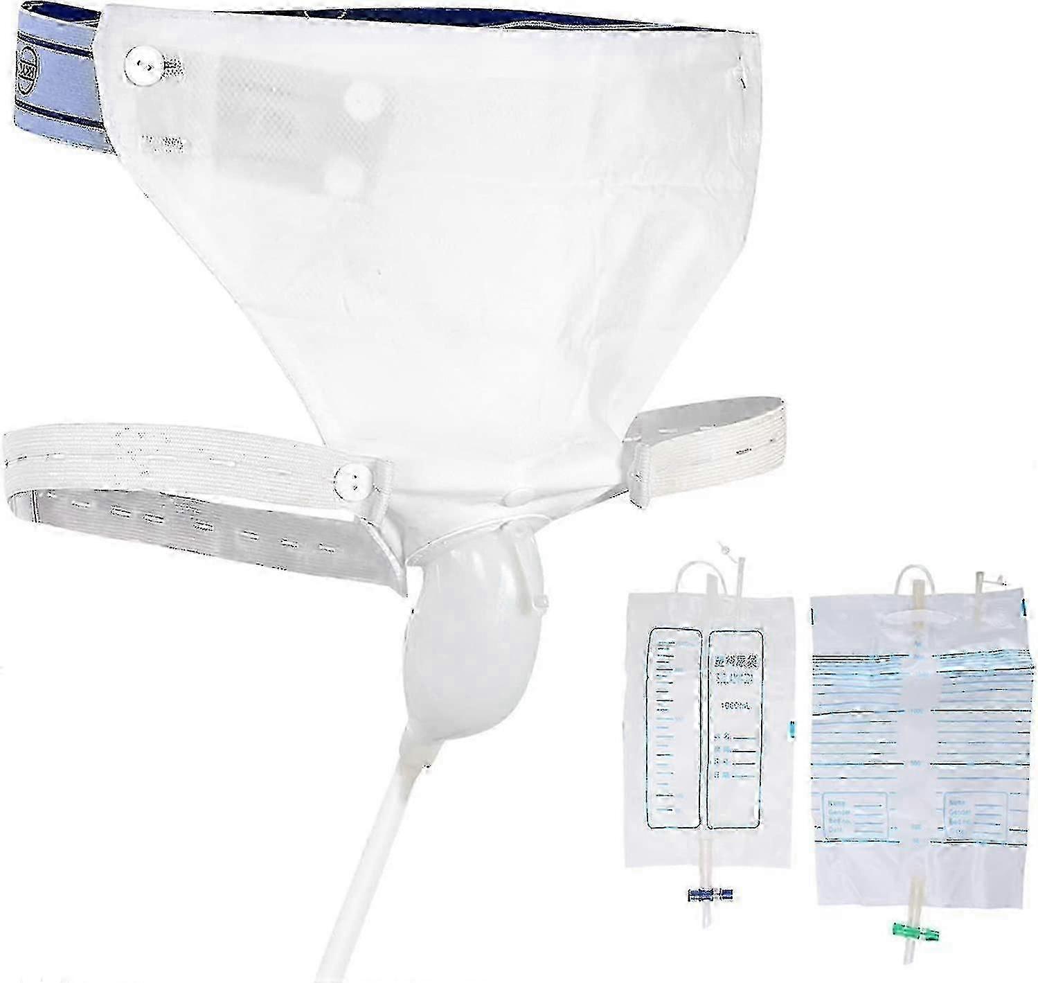 Silicone Urine Collector 3 Type Optional With 2 Urine Catheter Bags For Man Woman Elderly