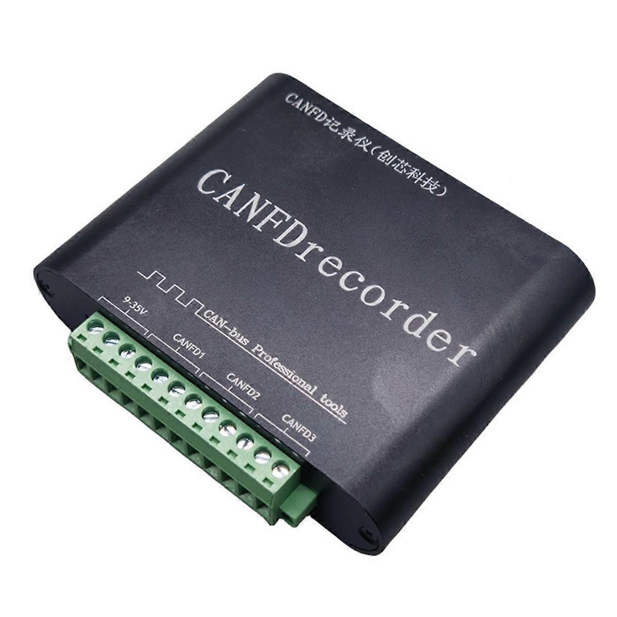 CANFD Bus Data Recorder 10K-5Mbps 3-Channel Offline Recording & Playback 90M/S USB3.0/Type-C Data Tr