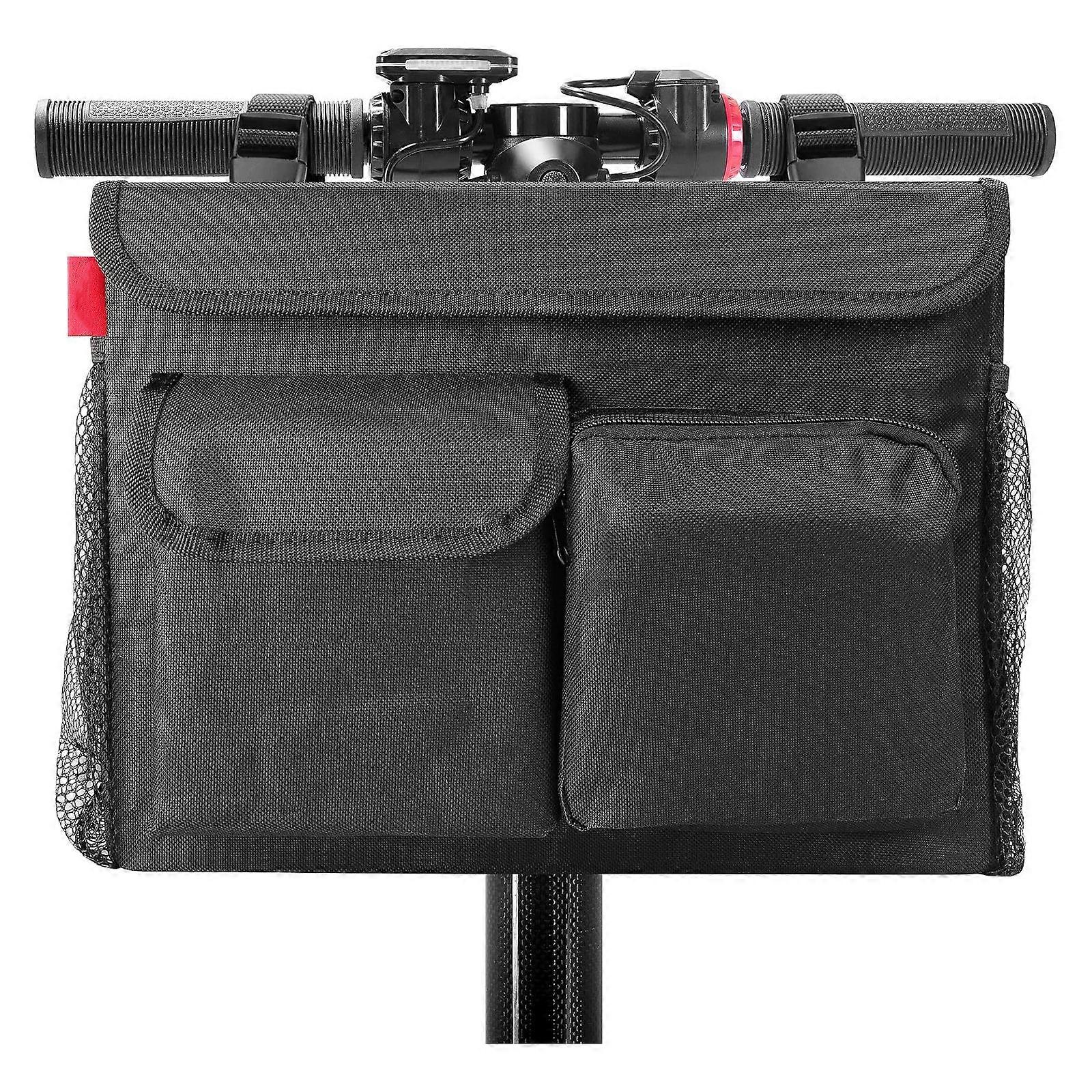 Regulable Scooters Storage Bag With Protective Cover And Spacious Pockets for Scooters Walkers Strollers Multicolor