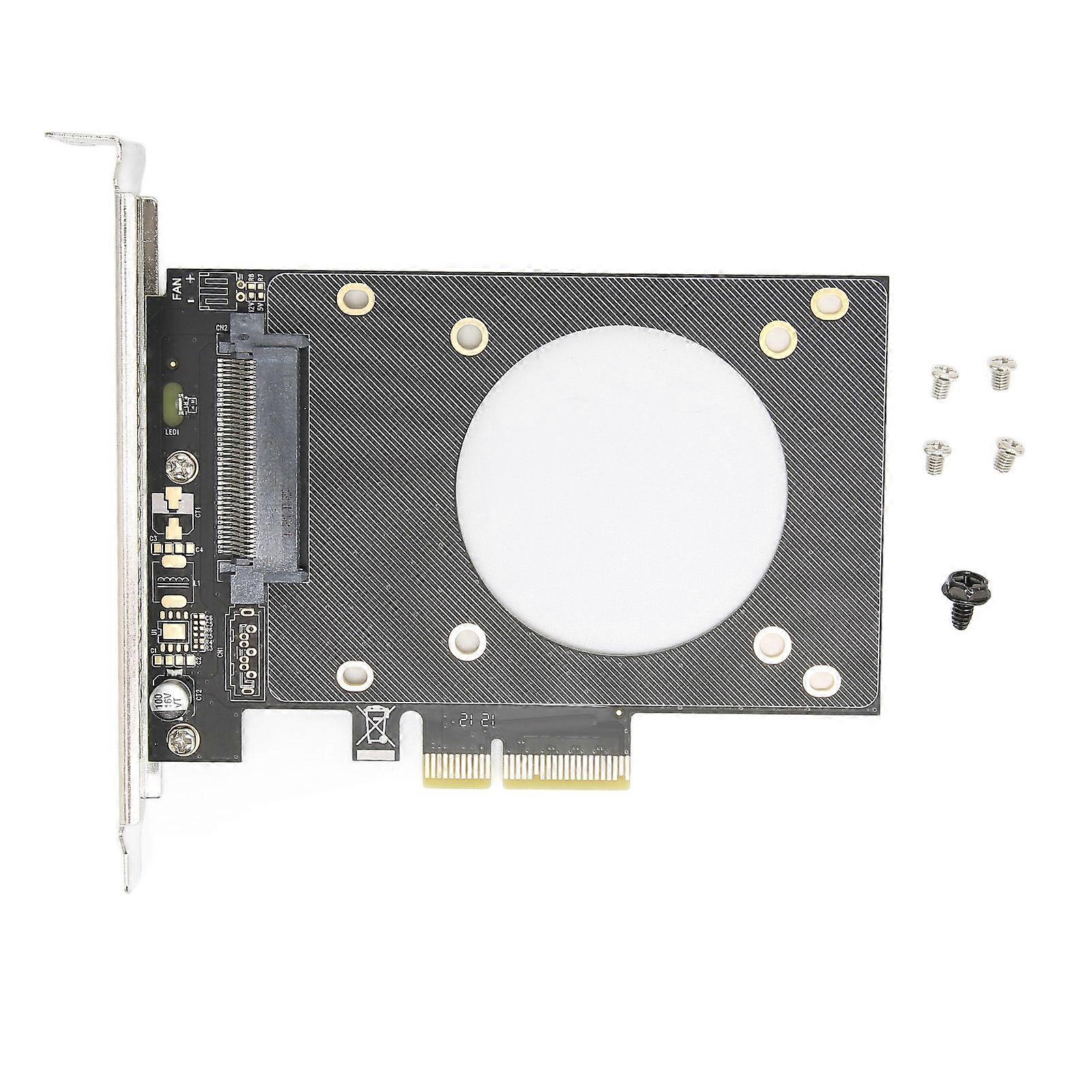 SSD Expansion Card PCIe X4 to NVME Riser Card Hollow Design Good Heat Dissipation for OS X for Win