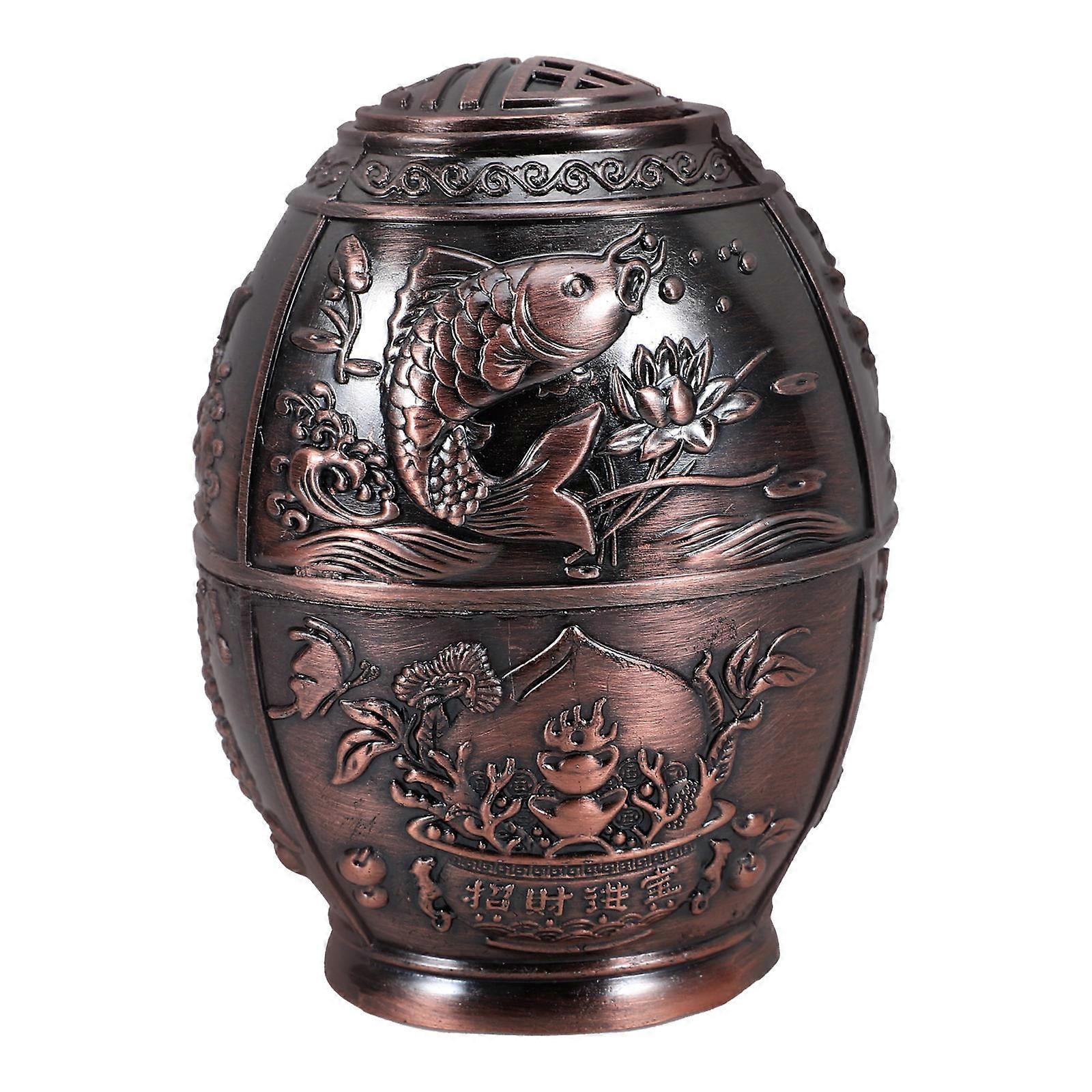 Vintage Copper Toothpick Container Portable Holder Dispenser with Stable Base for Home, Restaurant, Dining Table and Living Room Use