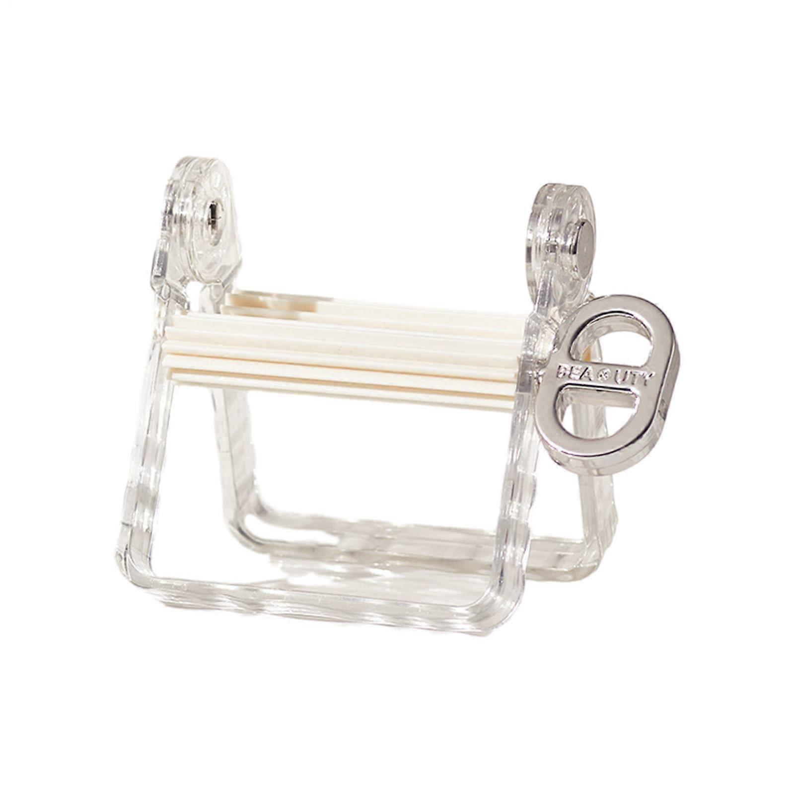 Toothpaste tube squeezer, plastic roller, squeezer for toothpaste, hand cream, white