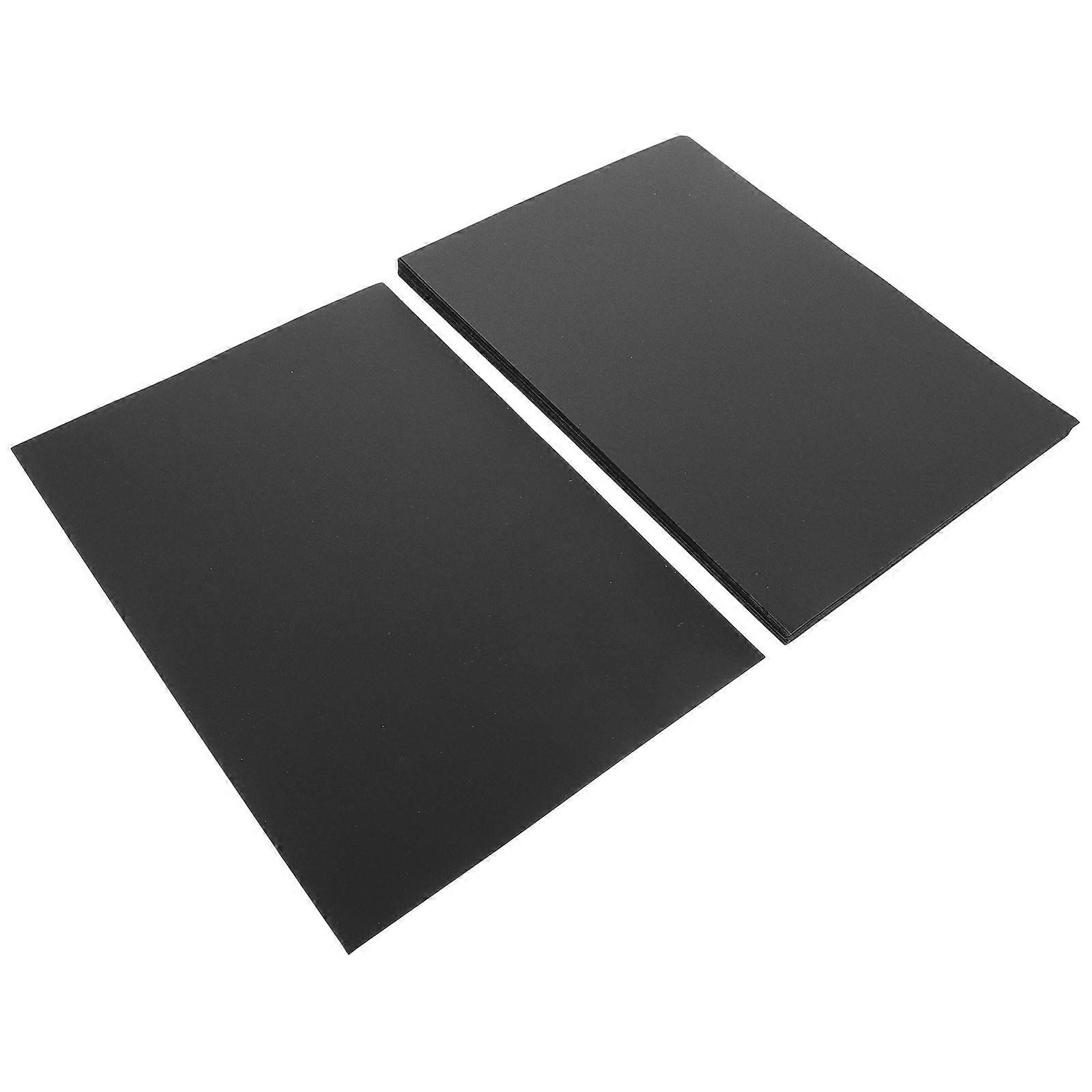Black Cardstock Paper Sheets for Painting with 50 Sheets of Paper
