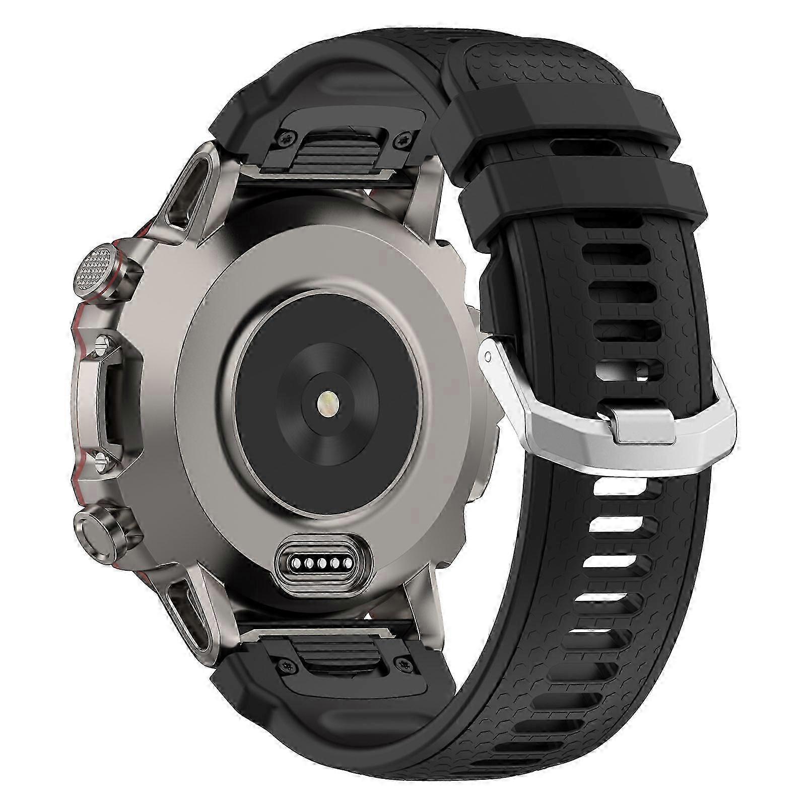 For Garmin MARQ/Approach S62/S60 Honeycomb Texture Silicone Replacement Watch Strap Comfortable Durable Material