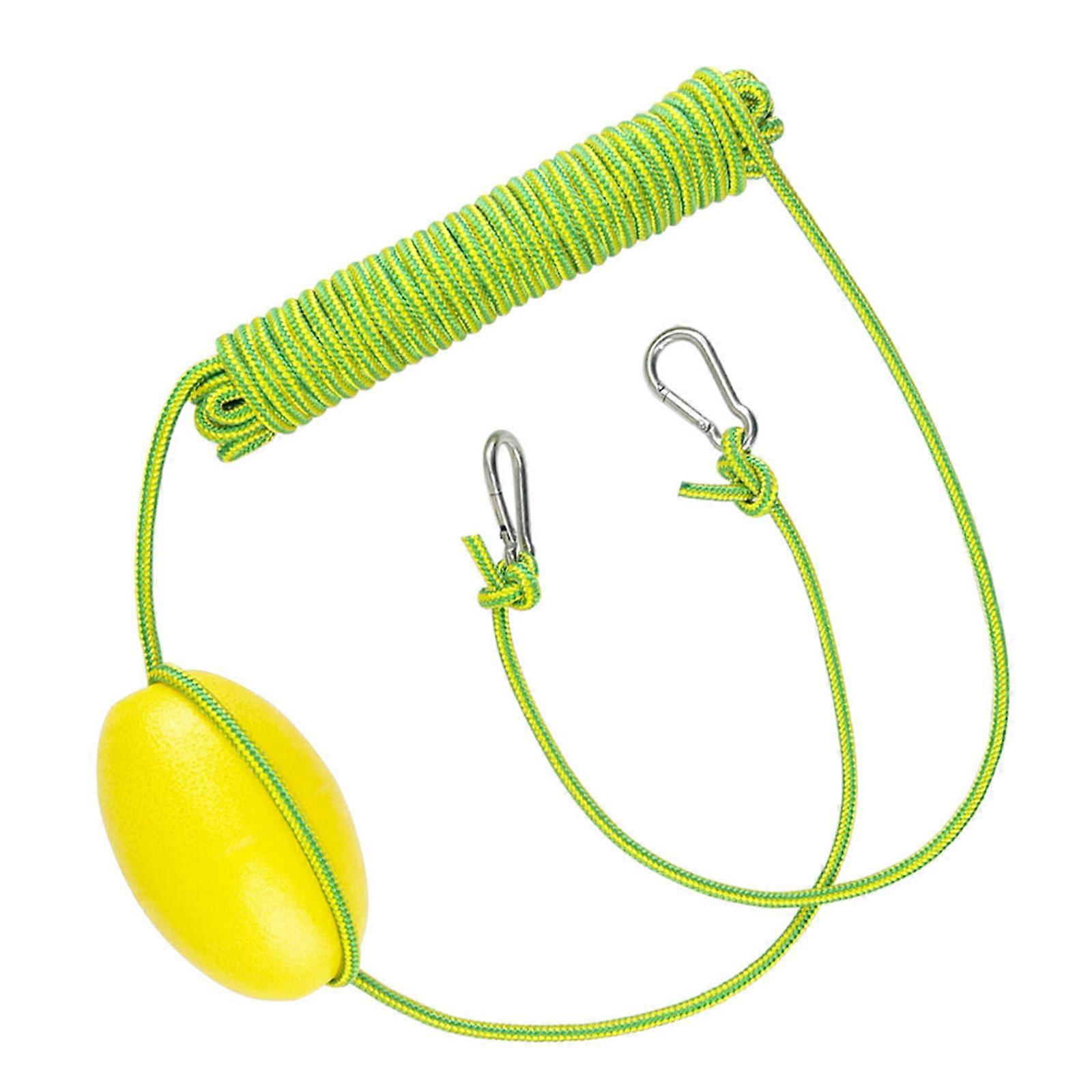 Kayak Throw Line for Fishing Drift Anchor System Kayak Boat Swimming Line Marine Rope Drift Throw Line Yellow Green Rope
