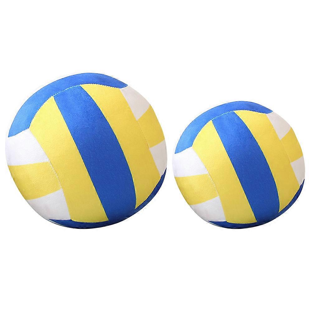 Sports Toys Plush Volleyball Toy Room Decoration White Color 22x22x22cm Cuddling 2Pack