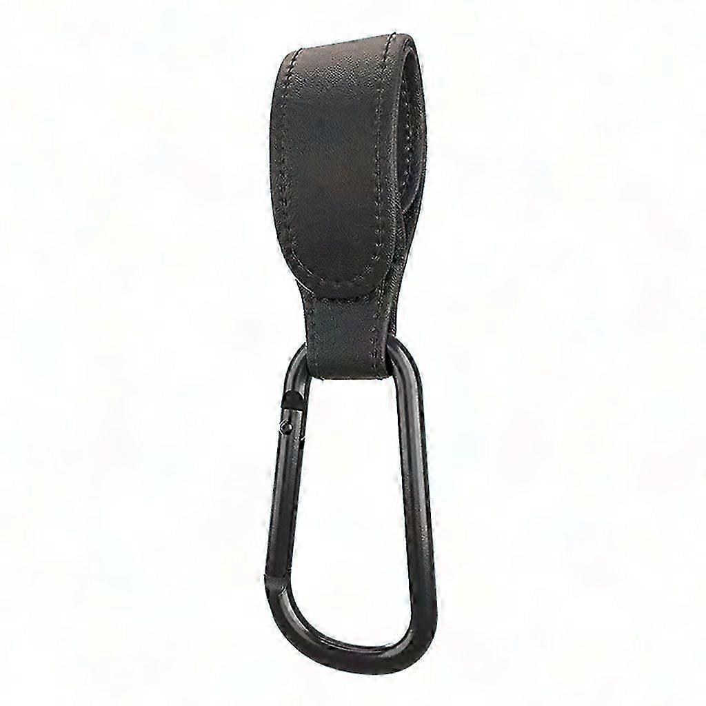 Adjustable Stroller Hooks For Bags - Pu Leather Clips