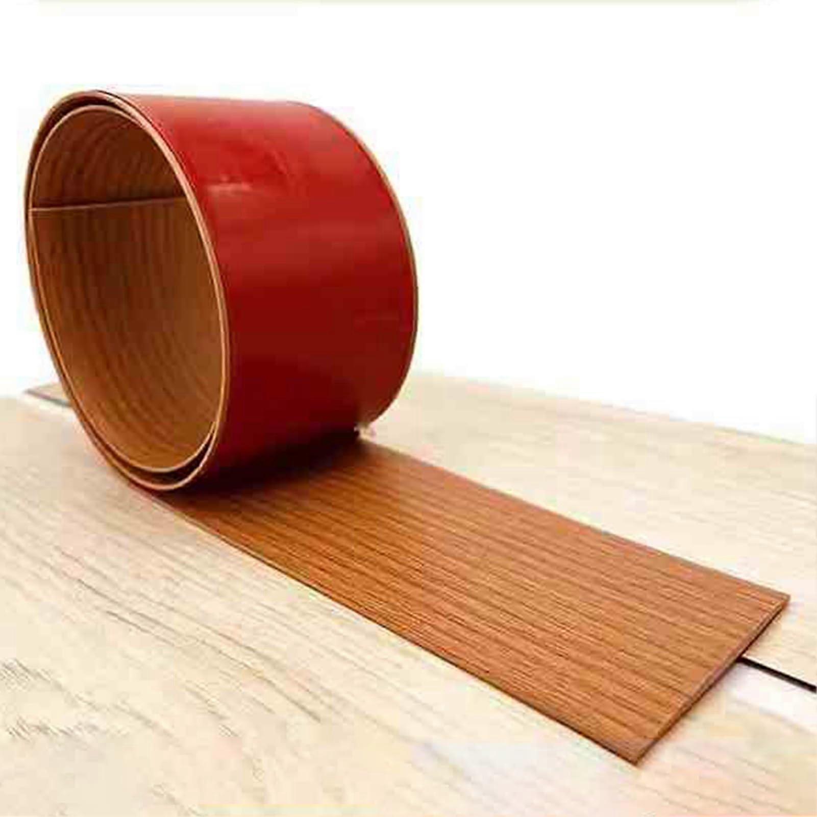 ملامح حافة الدرج PVC ، منحدرات العتبة ، شرائط انتقال الأرضية ، حواف الفينيل ذاتية اللصق (بني B)