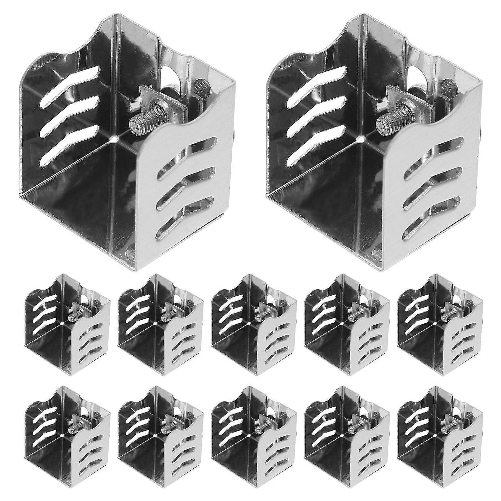 Ceiling Mount Curtain Track End Caps Material For Homeowners Curtain Tracks 2.90X2.90X2.40CM 12Pack