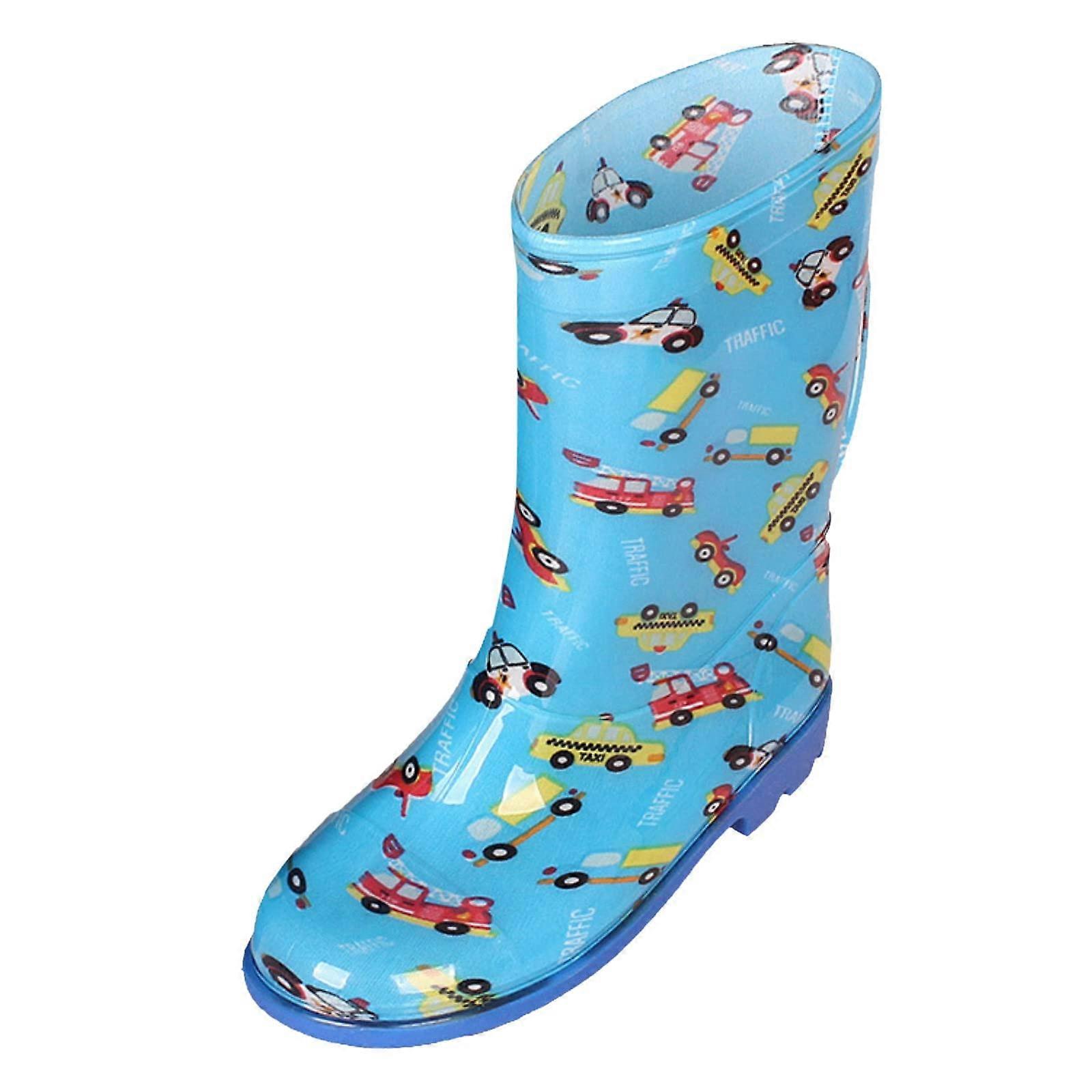 Toddler Rain Boots Short Rain Boots For Toddlers Easy On Lightweight Cute Fashion Light Blue