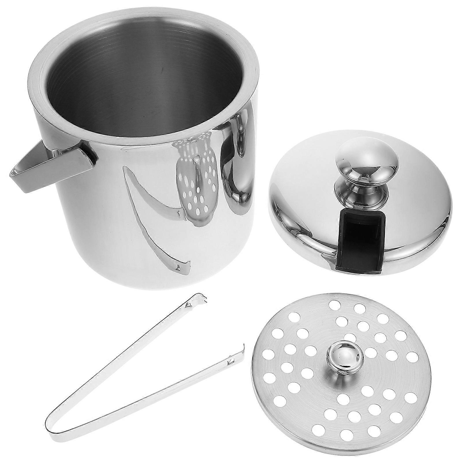 Here's a refined and professional product description based on your query:

 

**Double Wall Stainless Steel Ice Bucket with Lid – Insulated KTV Ice