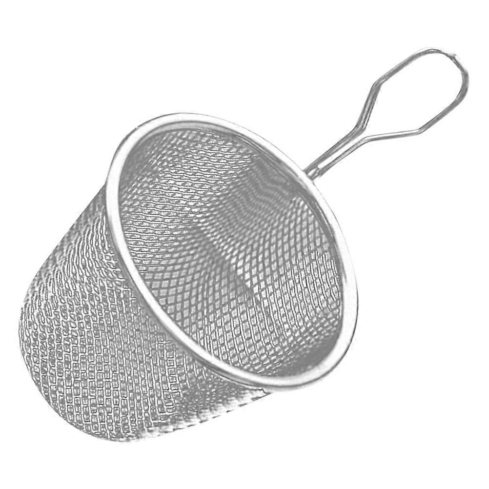 MLINS Stainless Steel Spaghetti Strainer Fine Mesh Spider Strainer with Handle for Pasta Noodle Skimmer Deep Fry Basket Kitchen