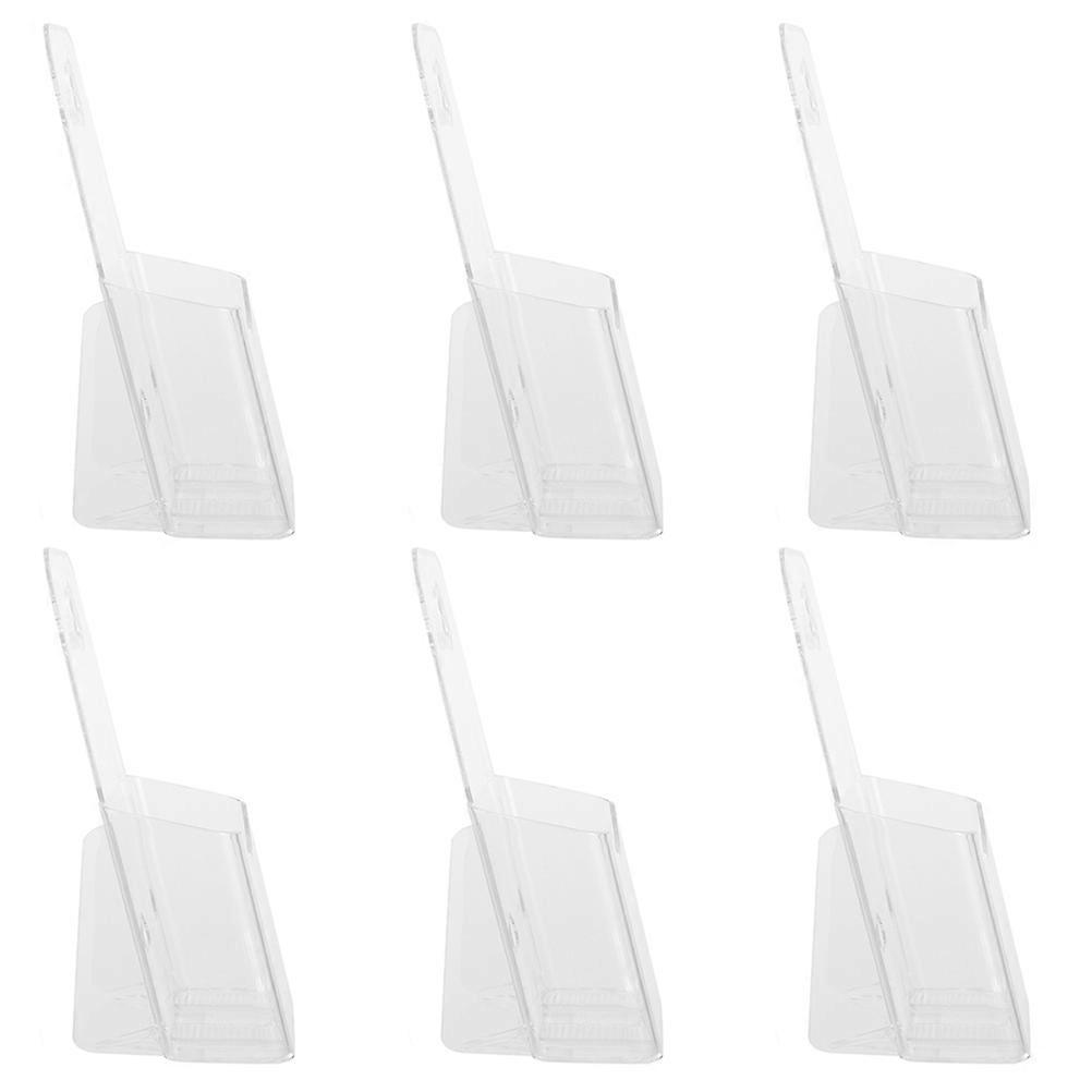 Clear Acrylic Brochure Holder Display Stand – Lightweight & Portable Rack for Office, Exhibition, and Conference Use