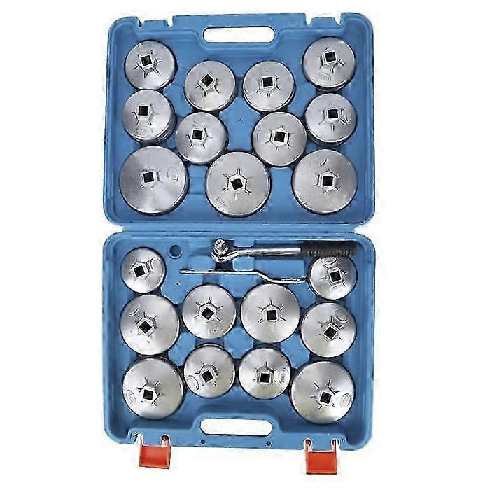 23-Piece Oil Filter Wrench Tool Kit with Dissolver Socket Removal Adapters - Comprehensive Oil Filter Wrench Set by Akozon
