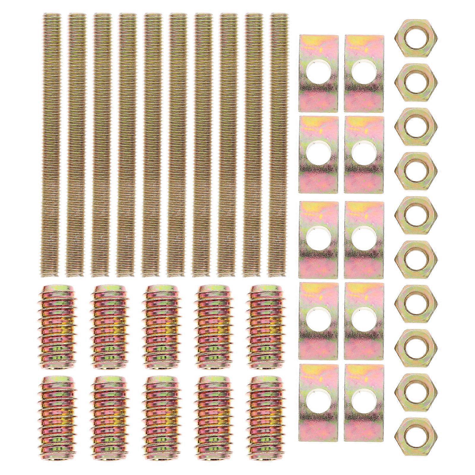 Panel Furniture Connectors Four-In- Round Shape Table Board Connectors 3.00X1.50X1.50CM 10 Sets