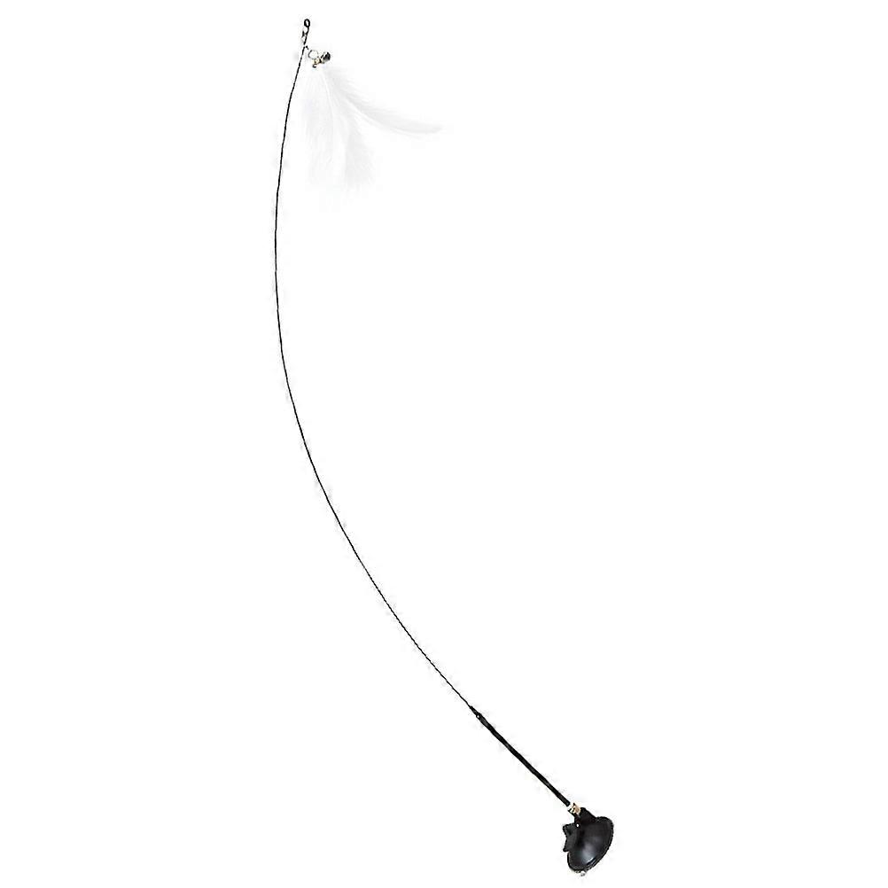 Sucker Cat Teaser with Bell for Interactive Play – Promotes Exercise, Reduces Biting, Durable Pet Accessory for Feline Fun