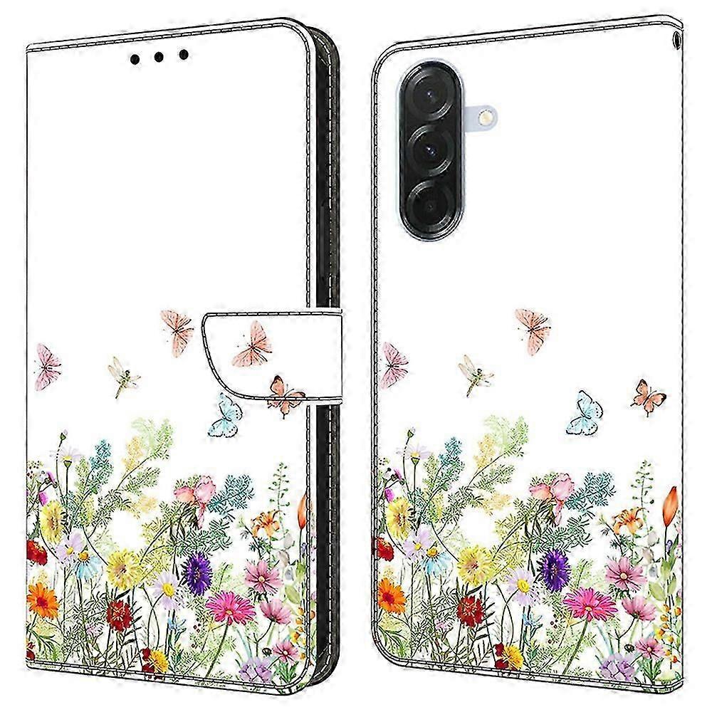 For Samsung Galaxy A26 5g Leather Case Pattern Printing Wallet Stand Flip Phone Cover