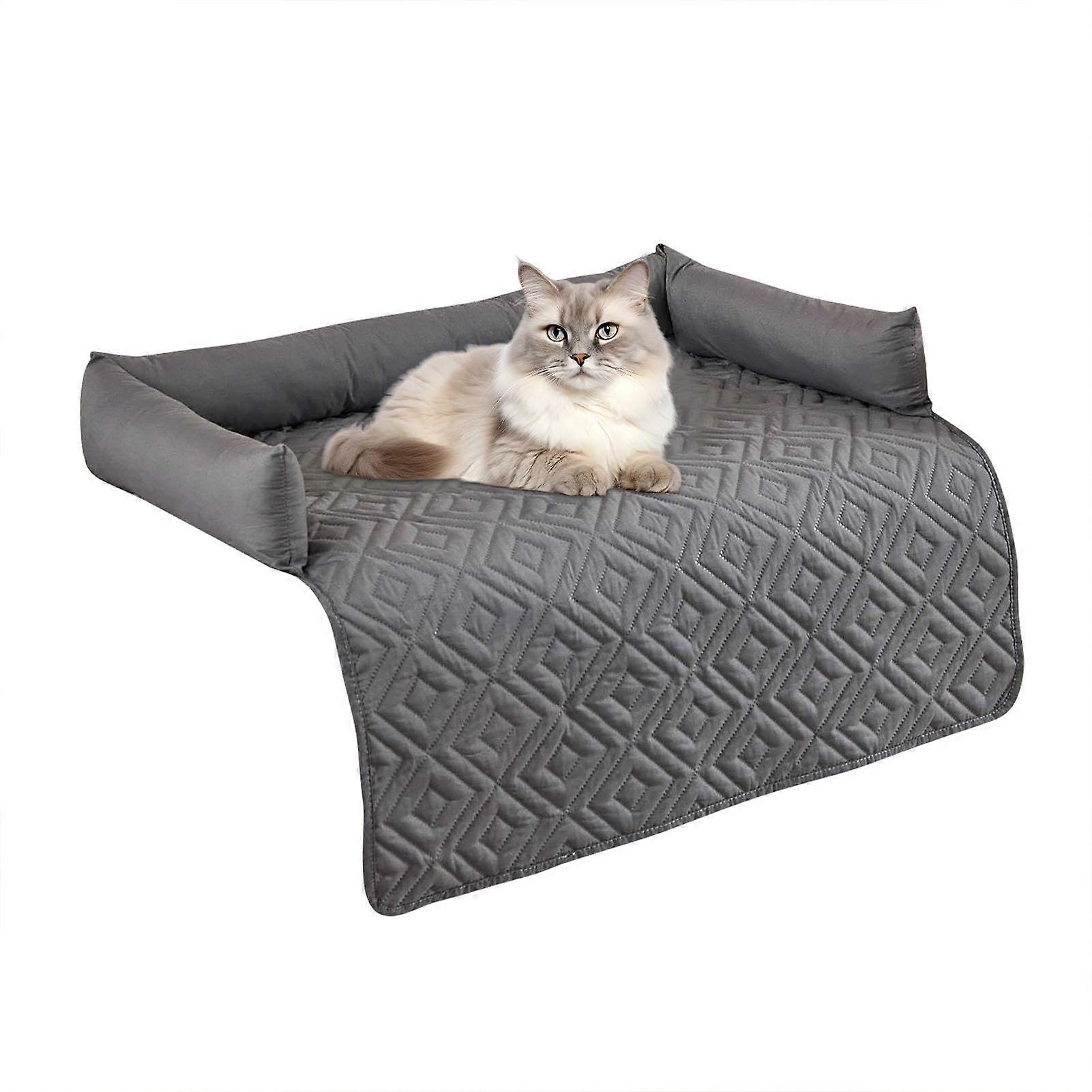 Pet Sofa Covers For Furniture Non-Slip Grey Large Dog Couch Cover Protector Thickened Cushion Mat For Sofa Bed