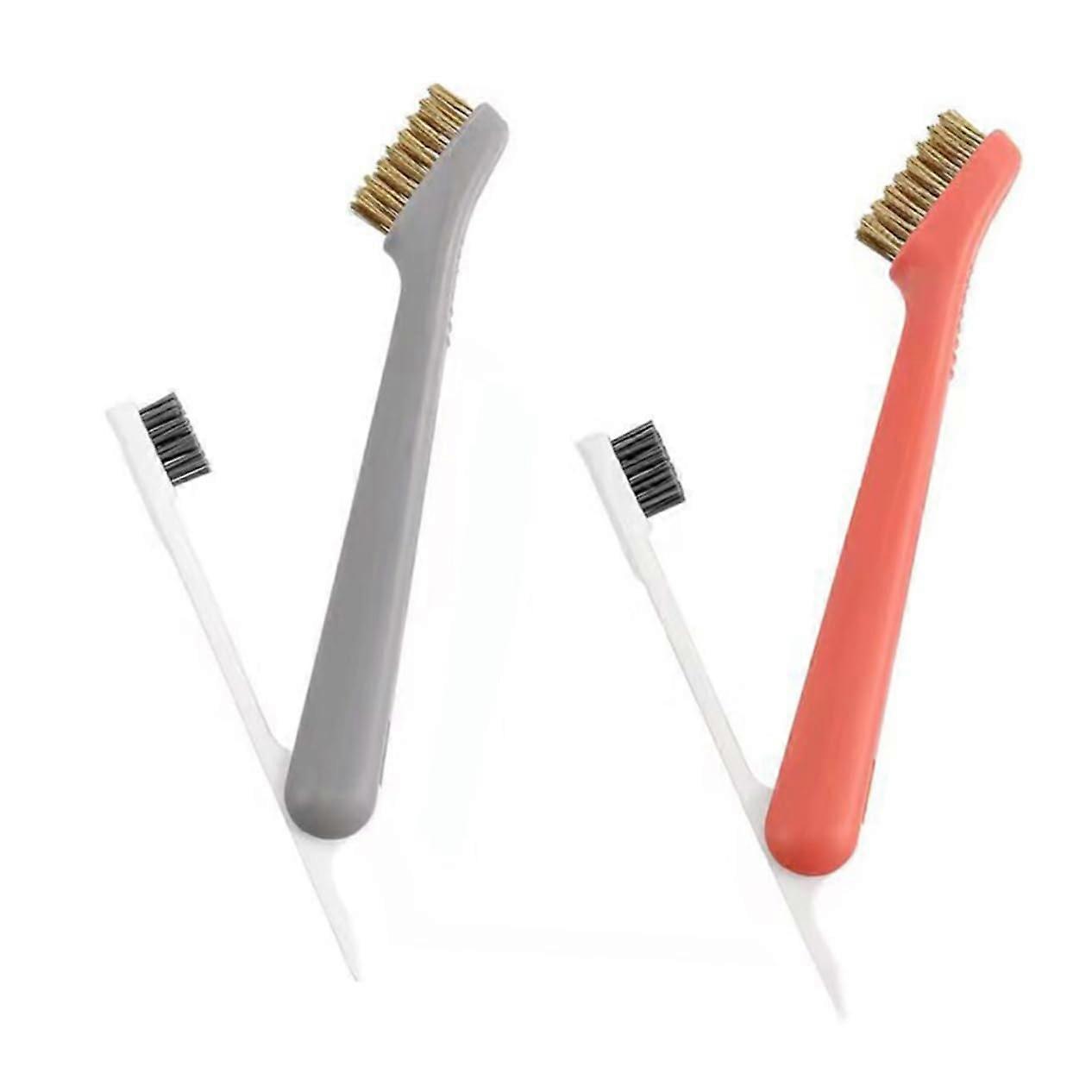 3-in-1 Kitchen Cleaning Tools Stainless Steel Copper-Plated Cooker Brush for Oven and Cooker Hood Cleaning