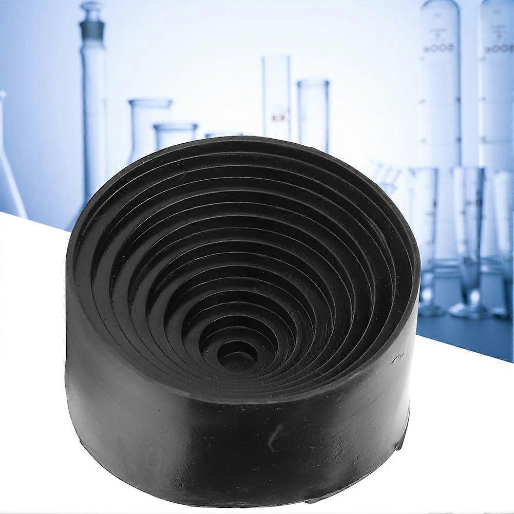 Diameter 90mm/3.54in Laboratory Flask Stand Black Rubber Round Flask Support Base
