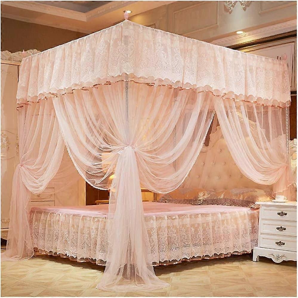 Antimosquito net, ultralight rectangular mesh curtain, 360° effective against mosquito bites, for home use, THREE doors, C, 200 x 220 cm