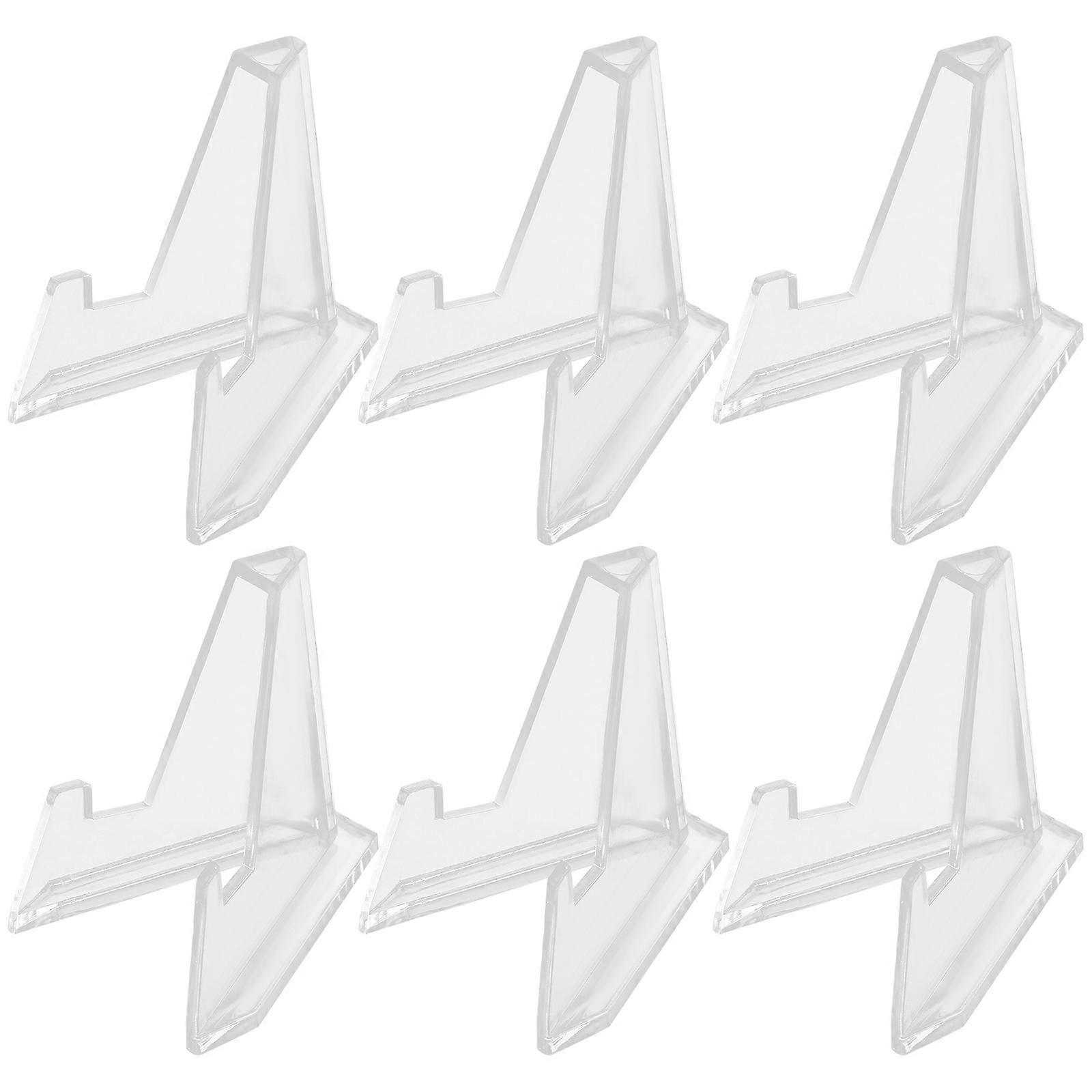 6pcs Coin Display Stands, Mini Desktop Coin Rack for Medals & Collectibles, Space Saving Sturdy Easel Holders for Home or Office Storage