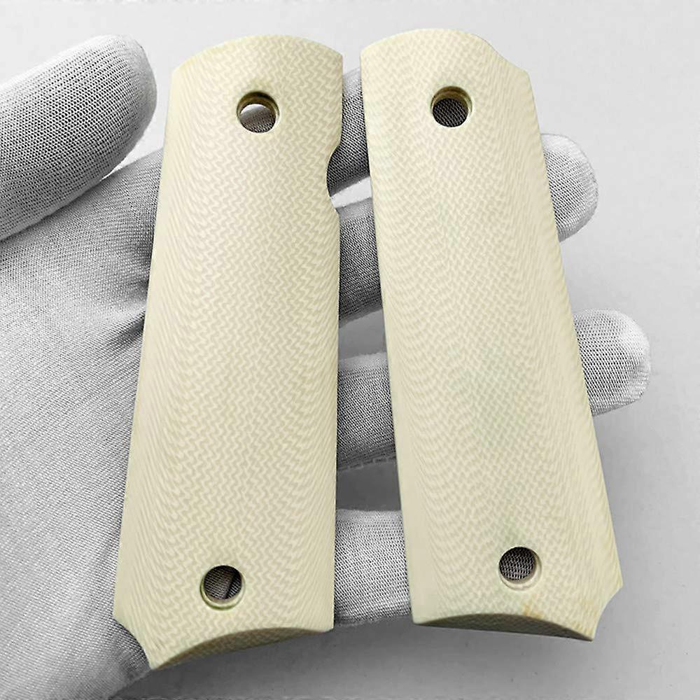 1911 Pistol Grips Imitation Ivory Replacement Custom DIY EDC Pistol Grips Full Size Fits Most Commander, Standard Government 1911 Models