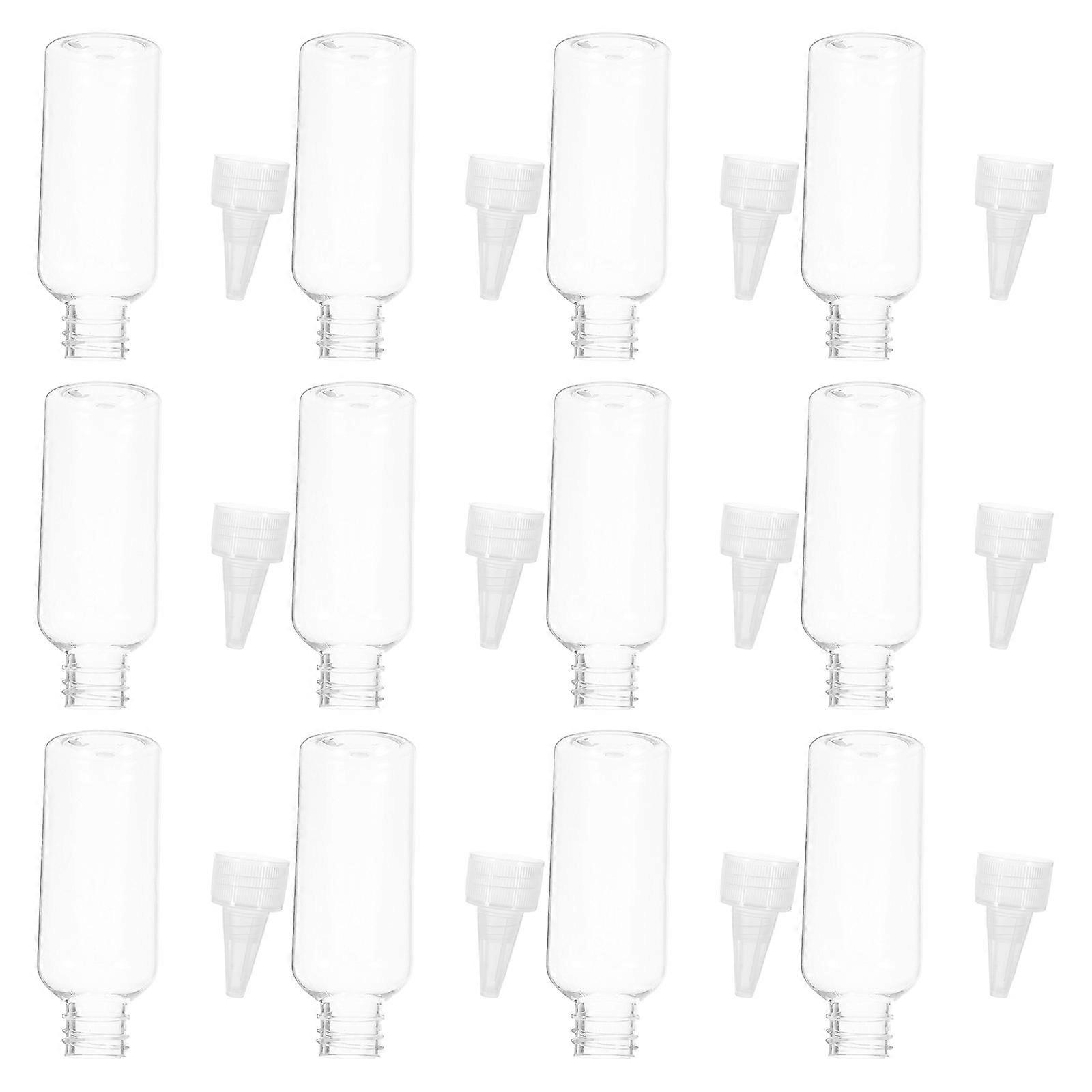 60ml Plastic Bottle Squeeze Applicator Dispenser for Storage 30Pcs Pack