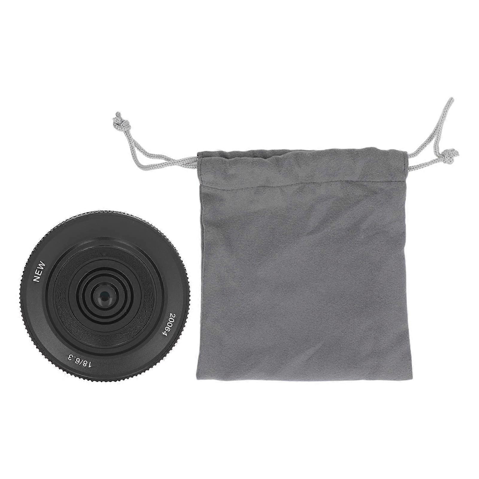 18mm F6.3 APS C Prime Fixed Lens Ultra Thin Mirrorless Camera Lens for Fujifilm X A1 X A10 X T1 X T100 X PR01 X E1 X E2S