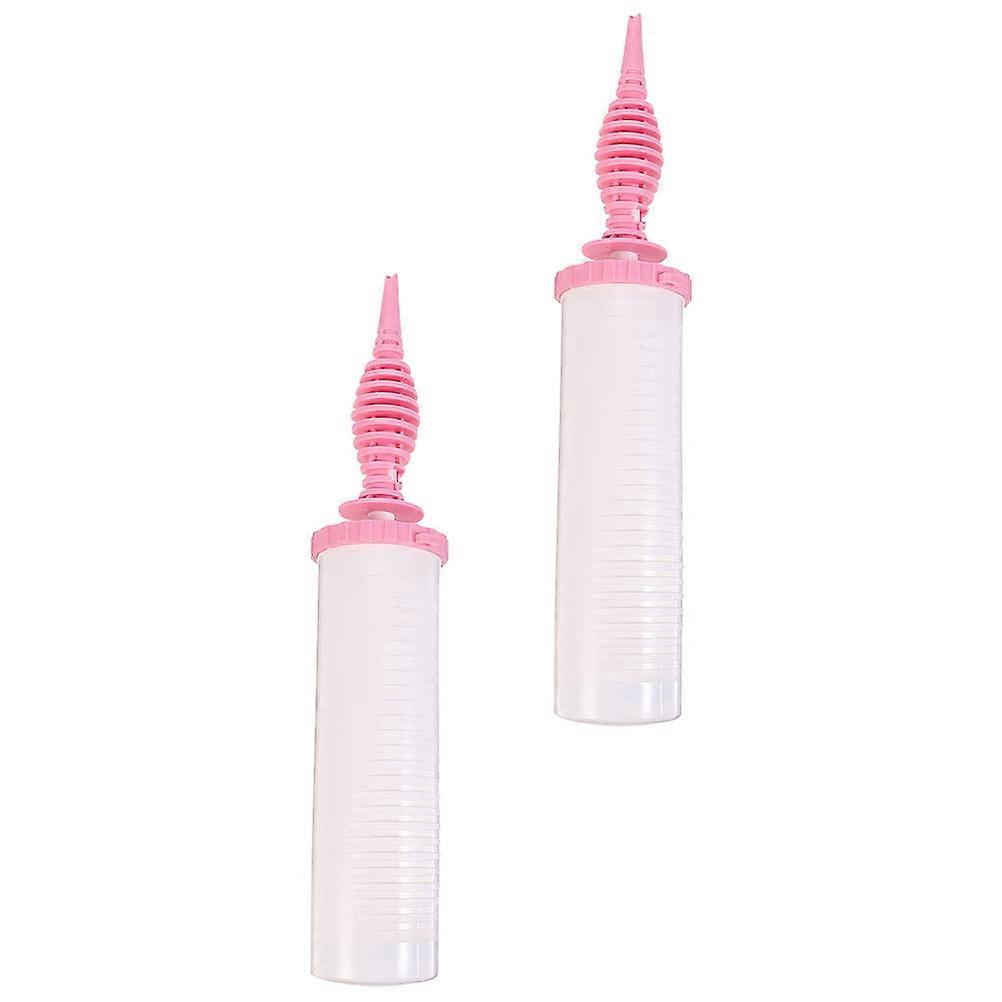 Portable Manual Air Pump for Balloons Made of ABS Perfect for Party Color 2 Pieces
