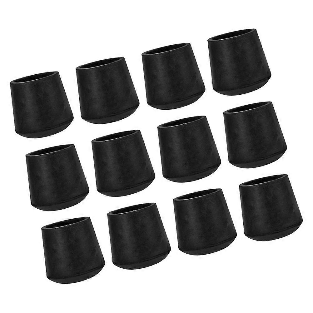 Durable Rubber Trampoline Foot Pads with Resistance for Protecting Black Color Fits Most Models 12 Pieces