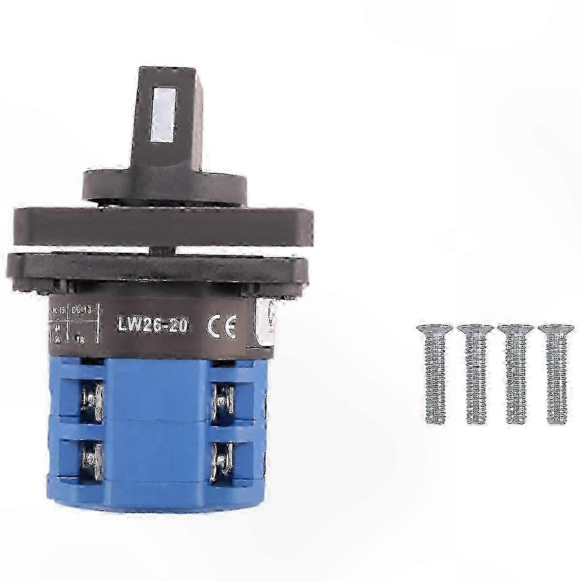 Rotary Cam Switch with 8 Terminals and 5 Positions, 20A Universal Master Control