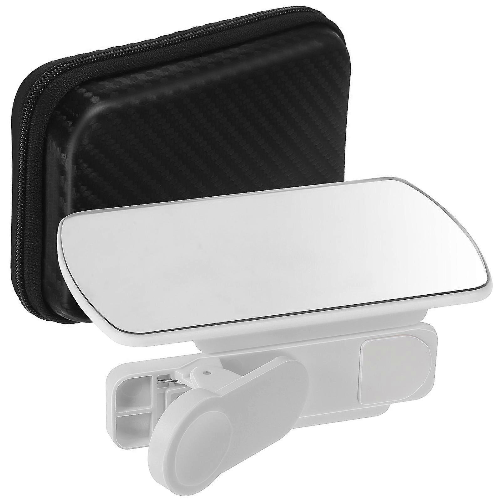 Compact Phone Camera Mirror Reflection Clip For Outdoor Use And Travel Selfie Adjustable Angle 2 Pcs