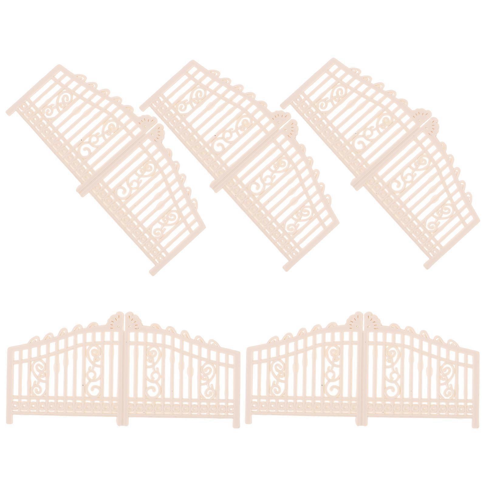 5Pcs Mini Farm Gate Mini Garden Gate Sand Table Gate Mini House Decorations