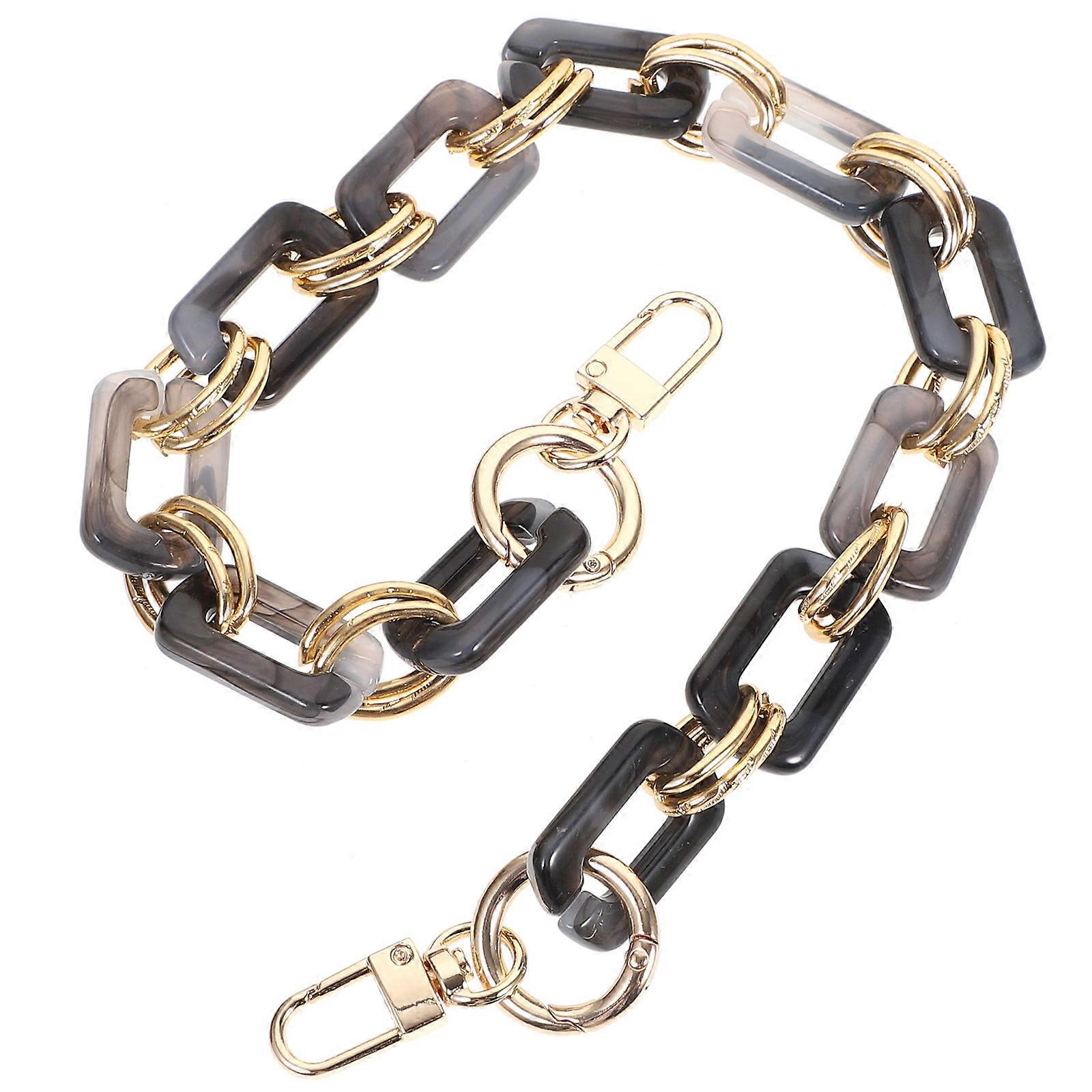 Handbag Shoulder Strap Chain Mixed Metal Finish Retro Style Bag Attachment 0.5x2x45cm 1Pack