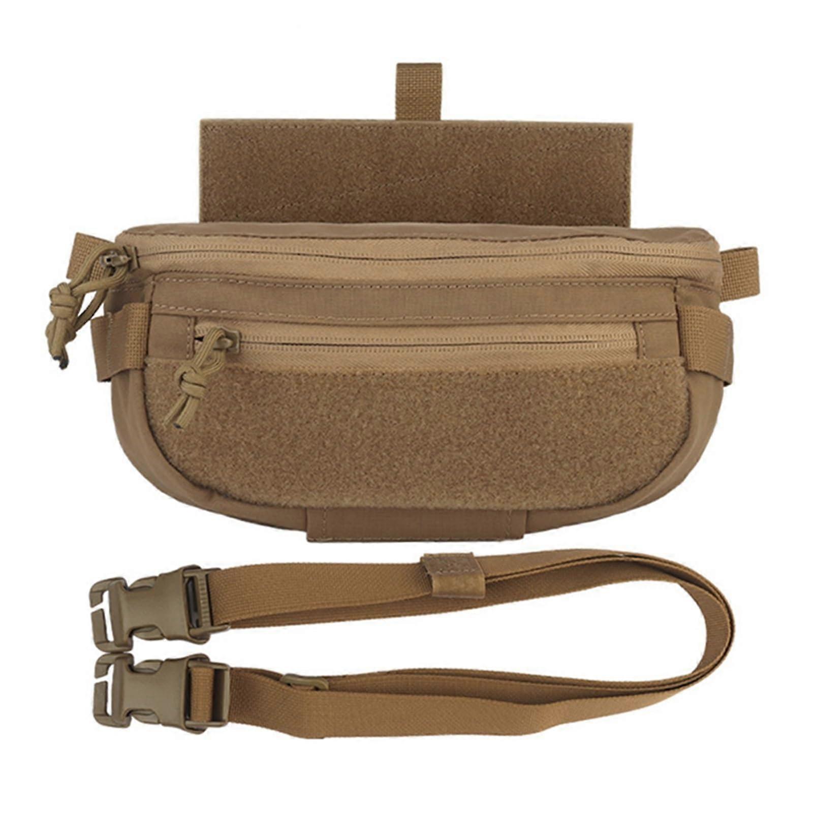 Airsoft Compact Belly Pouch Dangler Pack With Quick-Release Shoulder Strap Vest Plate Compatible