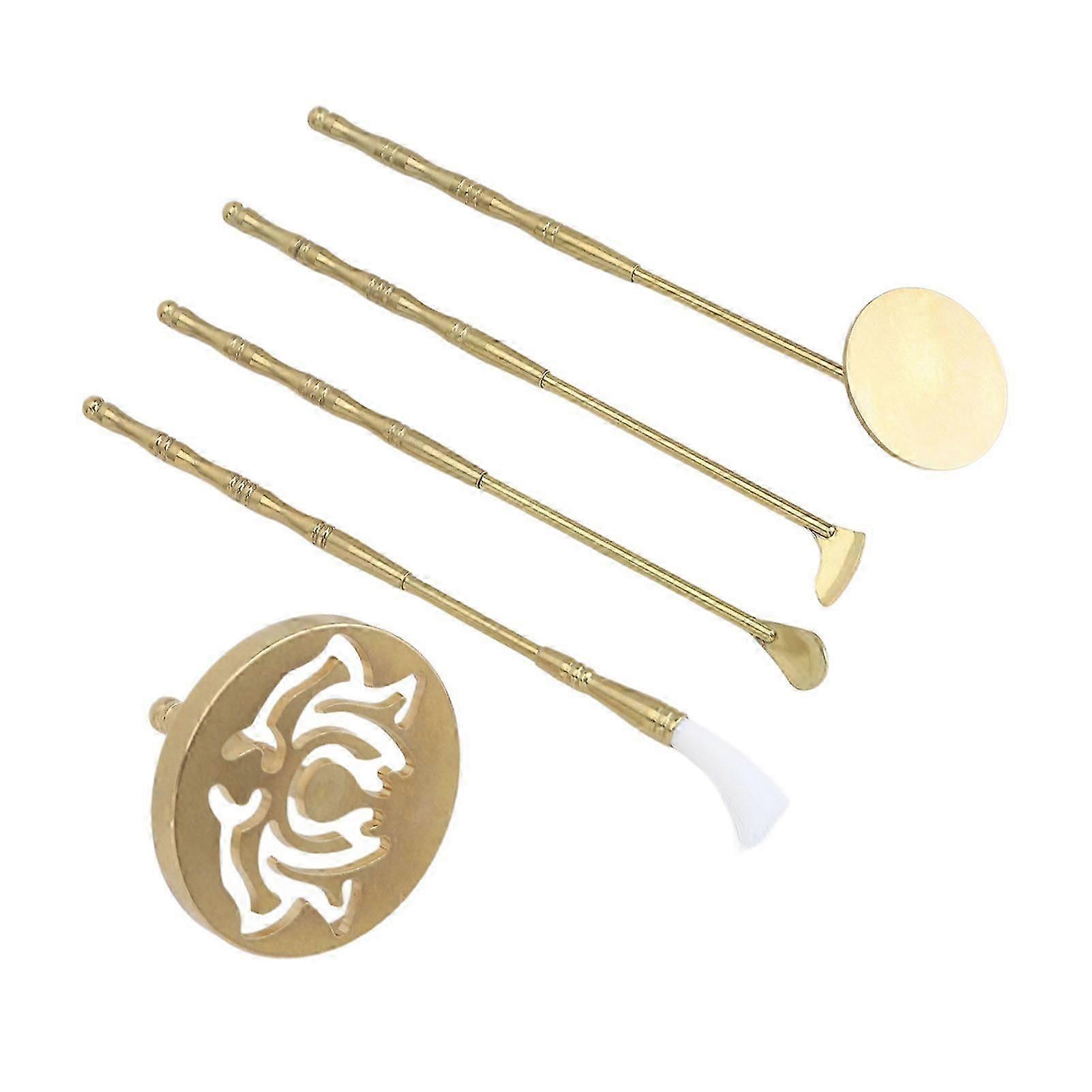 Incense Making Kit DIY Tool Set with Brass Mold for Home Fragrance Accessory