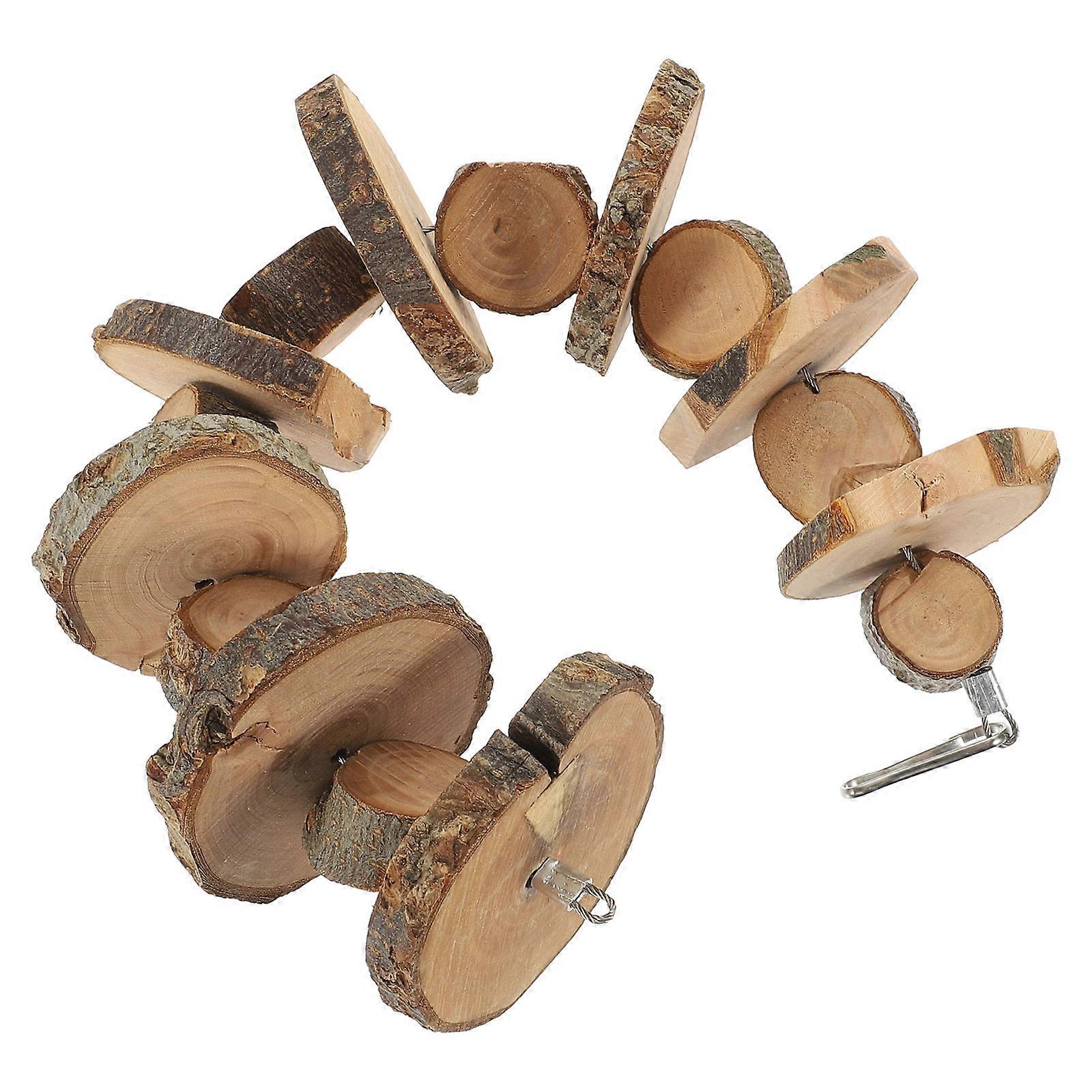 Wooden Chew Toy for Small Pets including Rabbits Guinea Pigs and Hamsters Light Brown