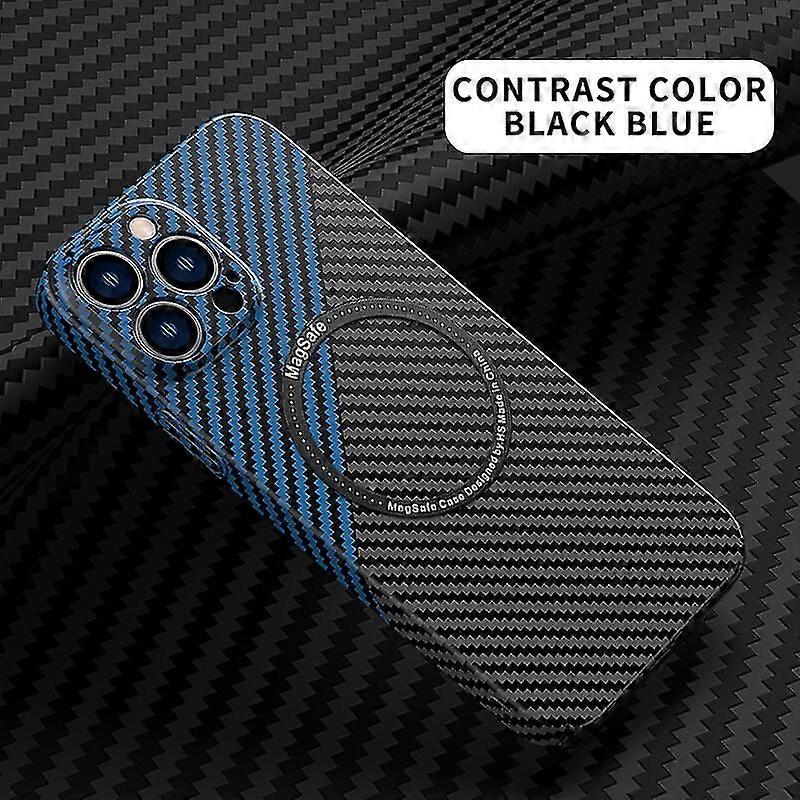 Slim Hard PC Carbon Fiber Texture Case pentru iPhone 14 13 12 11 Plus Pro Max Pro