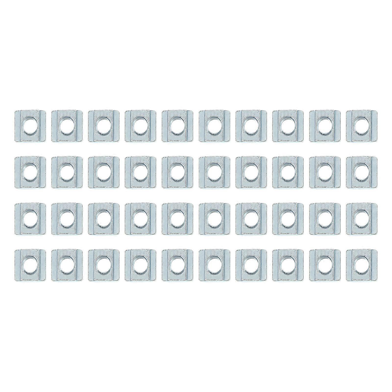 T Nuts for Printer Made from Carbon Steel Silver Color with High Hardness and Rust Resistance 40 Pcs