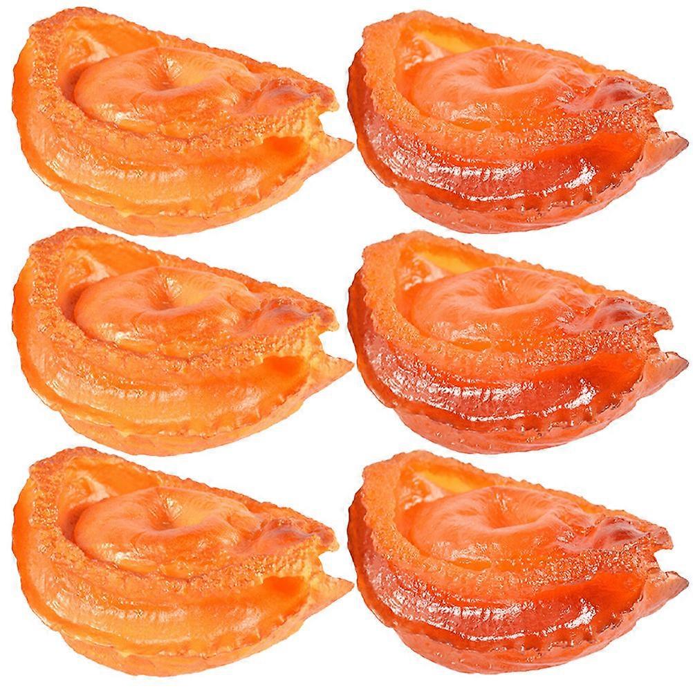 PVC Simulated Abalone Models Food Toys for Kids Use 6Pcs Assorted Color
