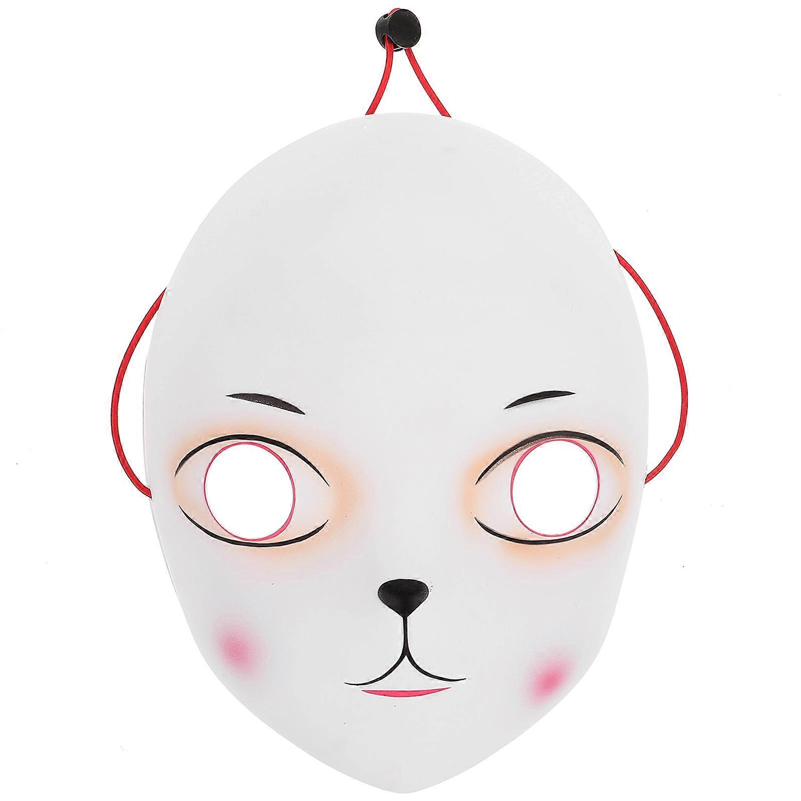 It sounds like you're describing a product listing for a **cute full face plastic mask** designed for adults, ideal for masquerade parties, cosplay,
