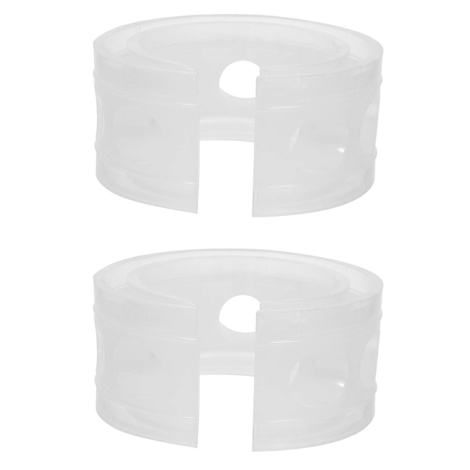 Car Damping Buffer 2Pcs Automotive Spring Buffer For Car Repair Shops Shocks Absorption Durable White Material