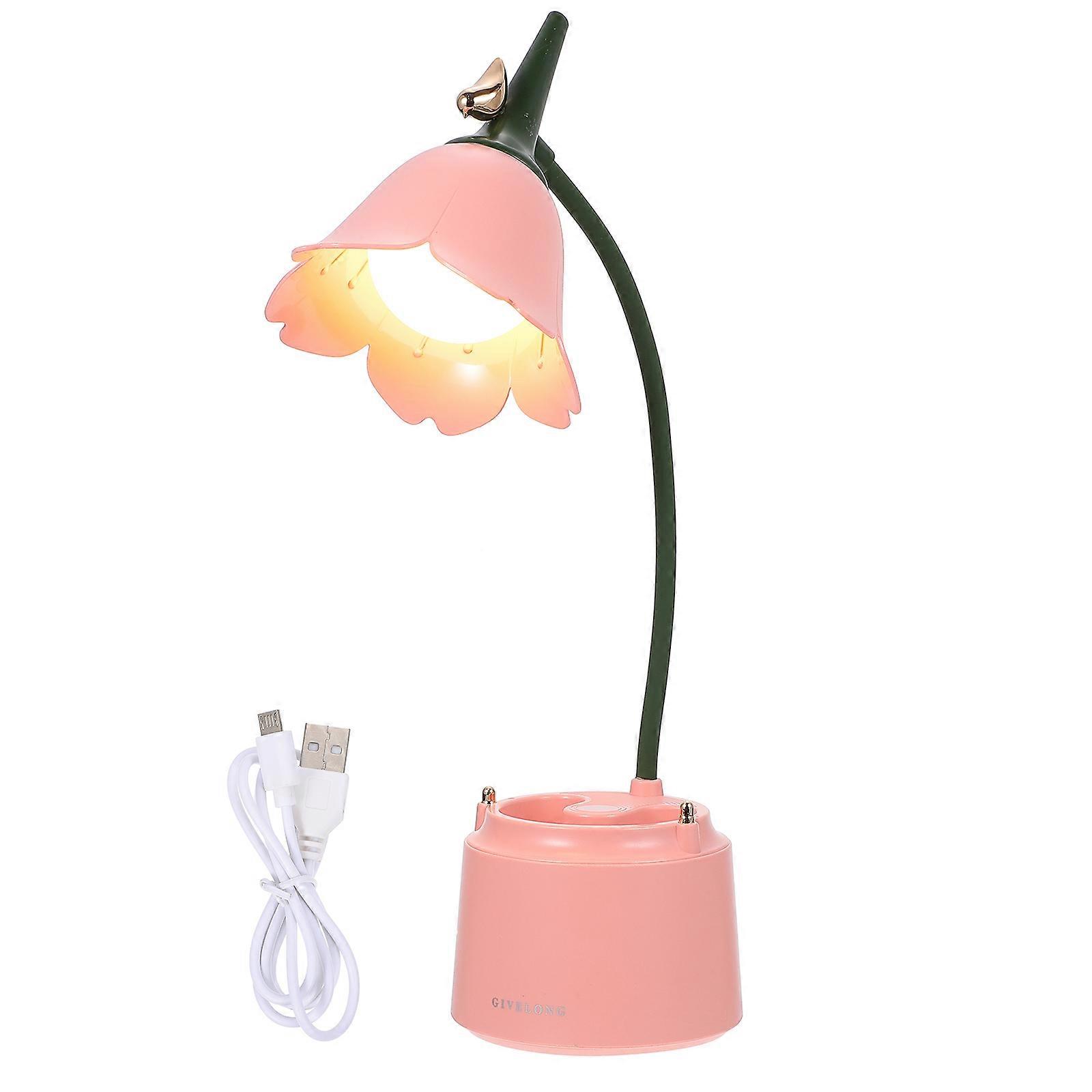 Decorative Desk Light With Pen Holder Design For Students Involved In Reading Studying And Craft Making Using Eye Protection Technology 1Set