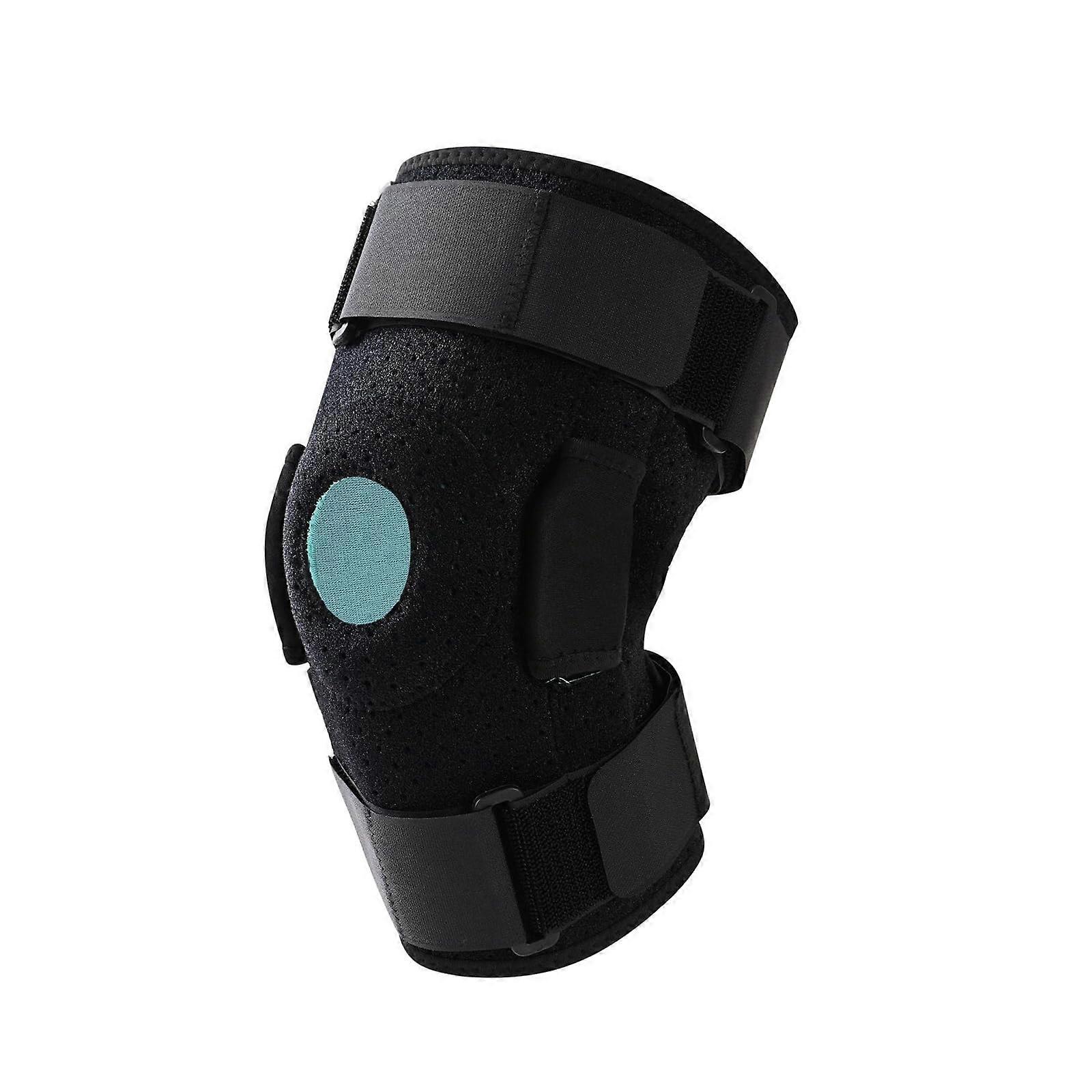 Adjustable Knee Brace with Open Patella and Side Stabilizers for Men, Ideal for Running and Sports, Comfortable Fit