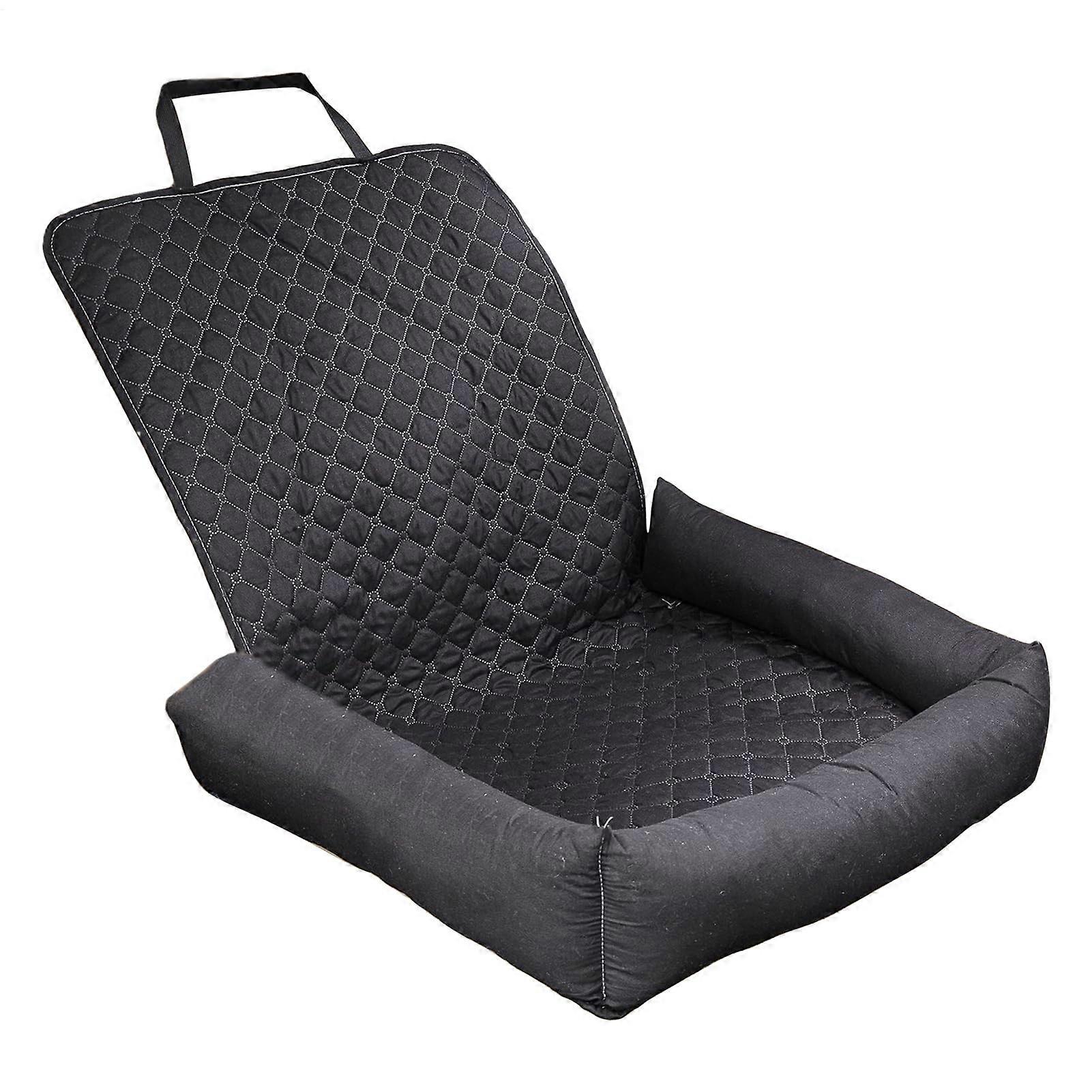 Portable dog car seat for travel waterproof mat for SUV and car – daily travel and hiking mat for car use, black B
