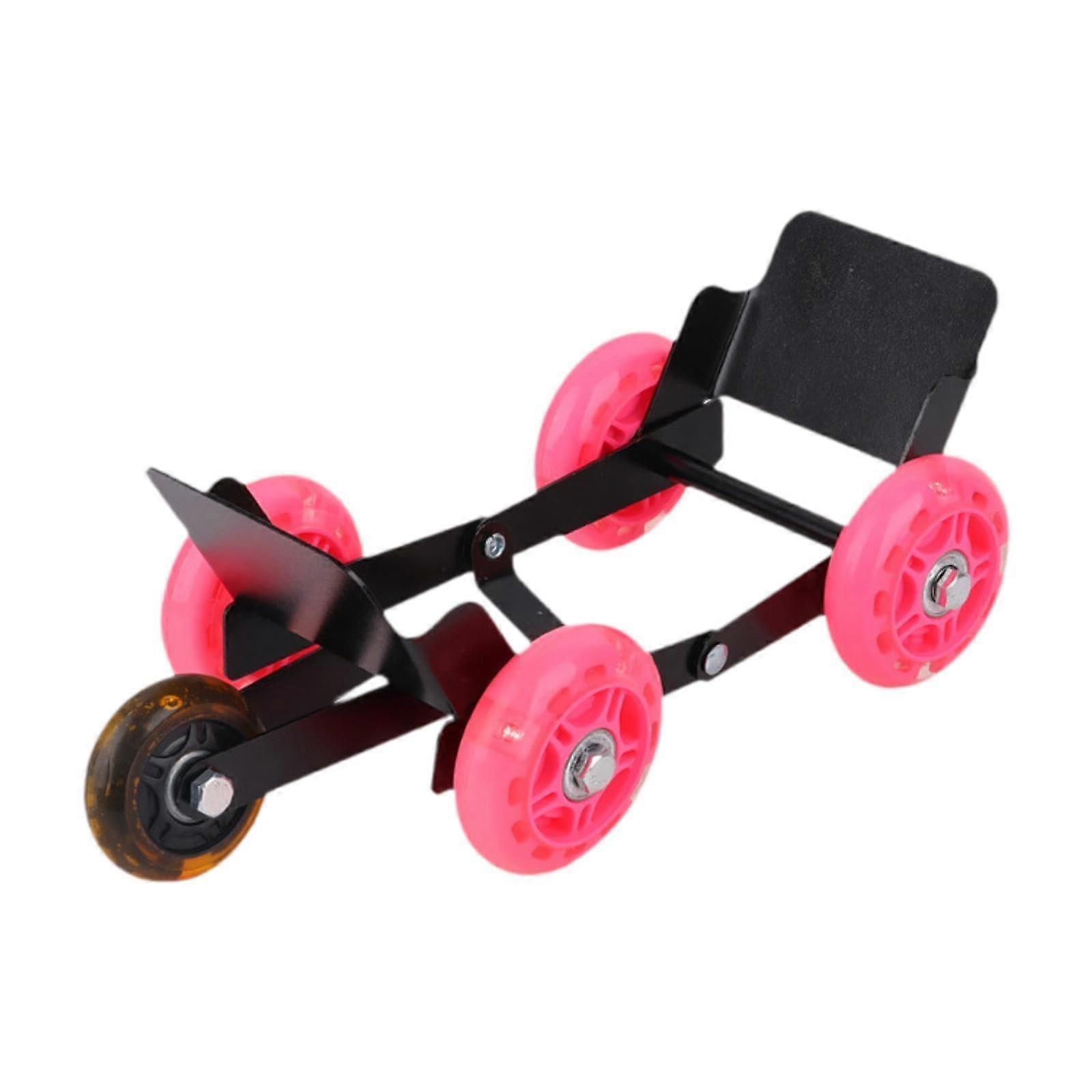 Dreirad Motorrad Rad Scooter Reifen Skate Scooter Notfall Tragbarer Hochleistungs-Reifenwagen Faltbar Schwarz