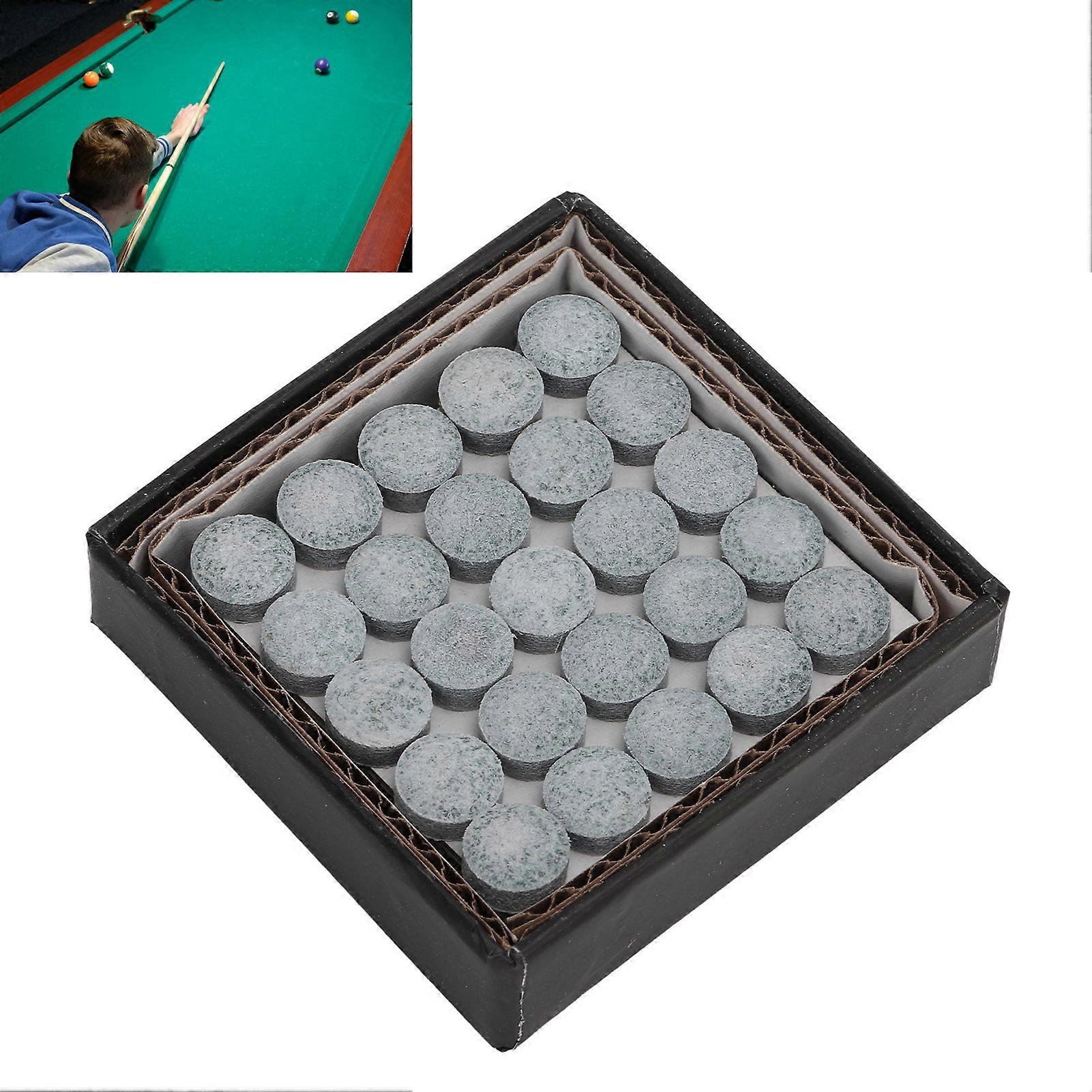 50Pcs Billiard Pool Cue Tips Cue Pool Stick Replacement Tips with Storage Box Billiard Accessories10.5mm 